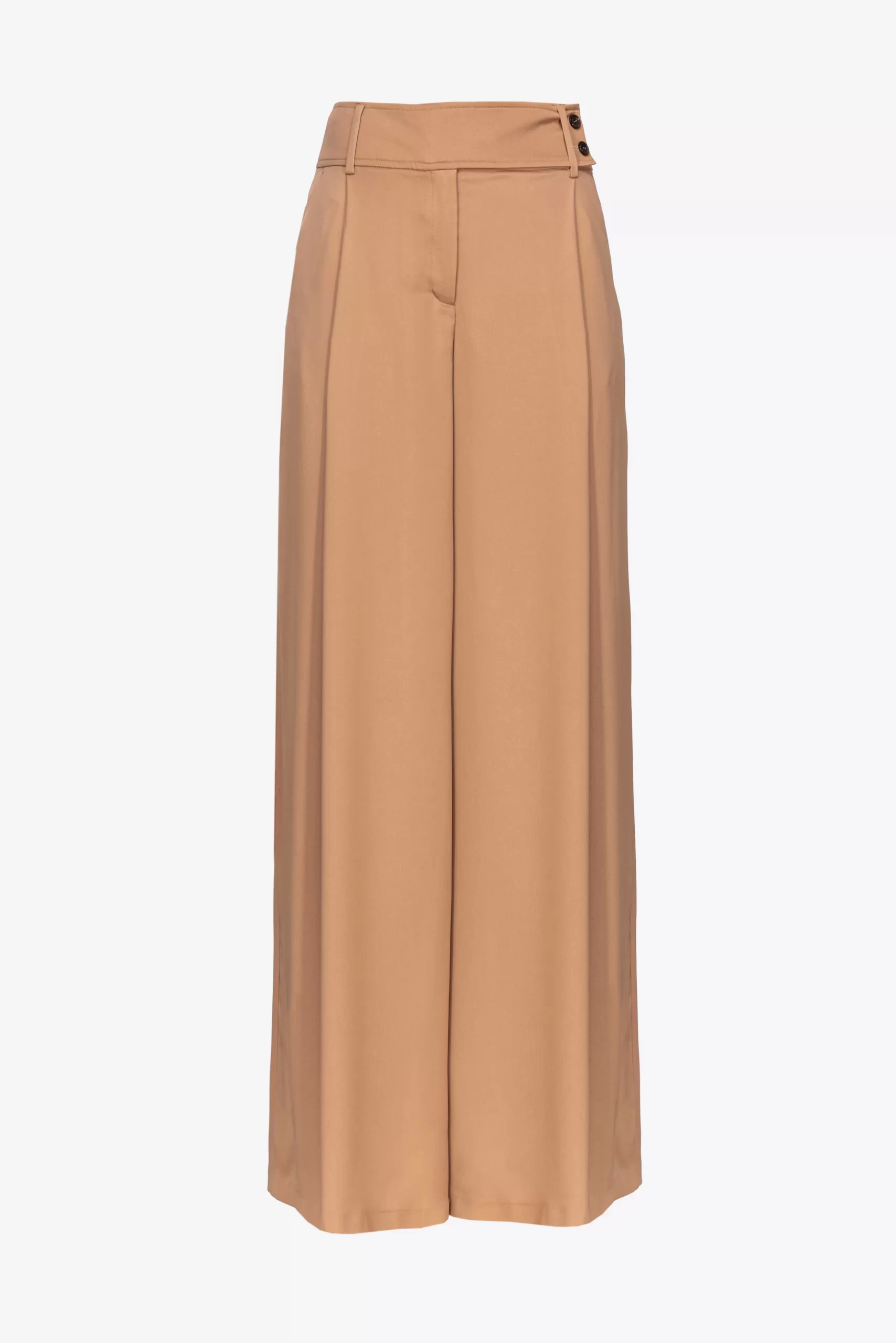 PINKO Matte Satin Palazzo Trousers Hot