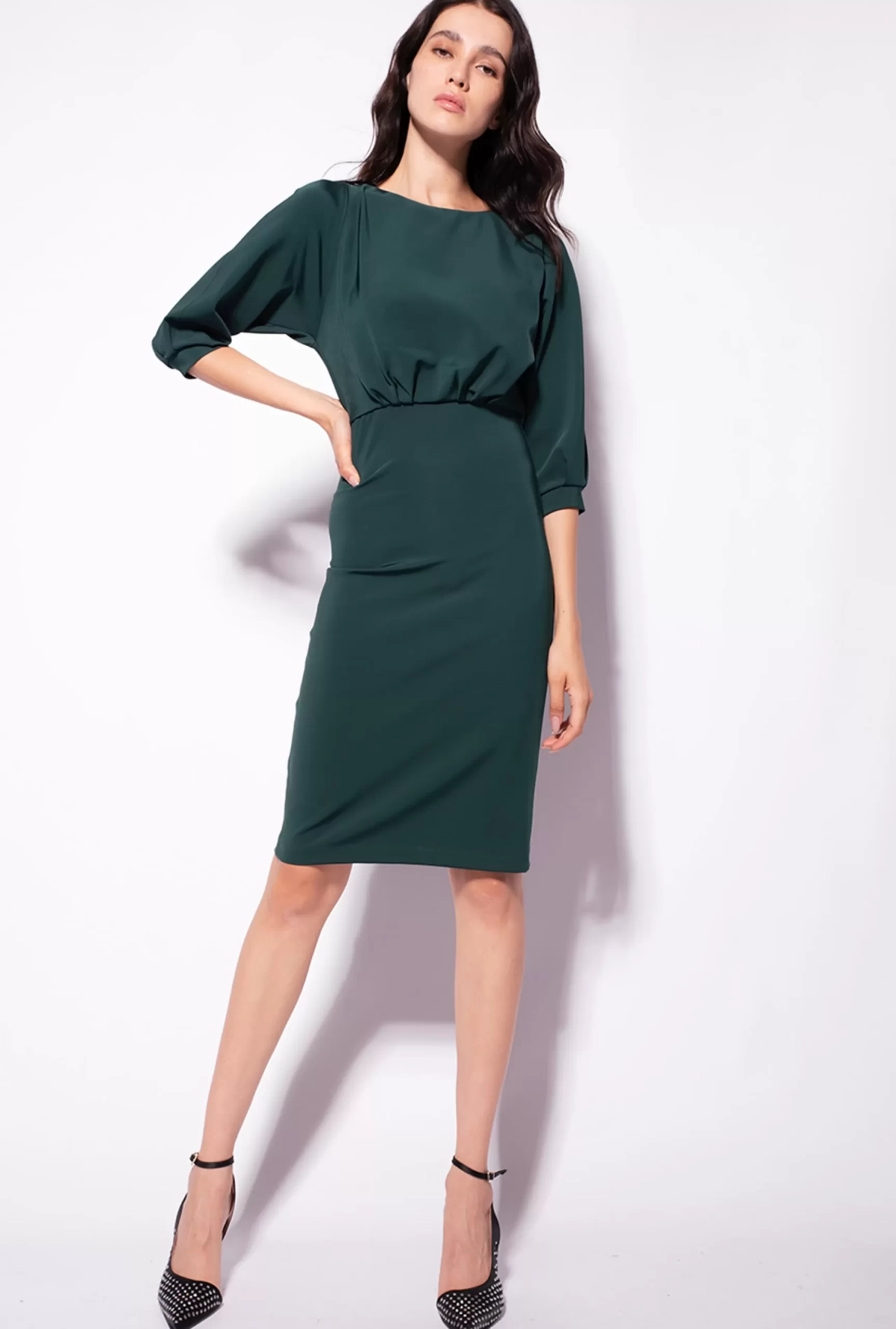 PINKO Midi Dress With Sheath Skirt Discount