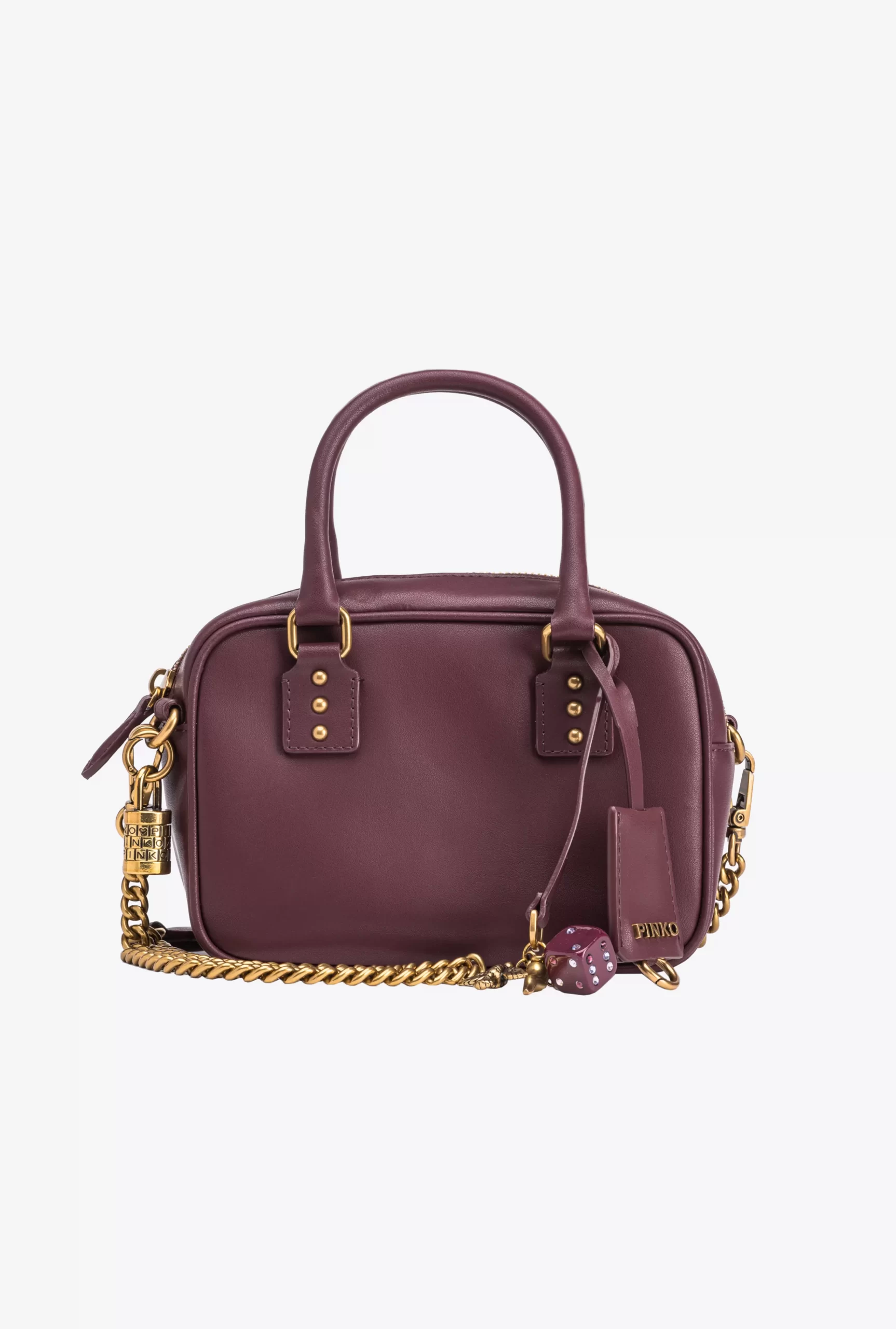 PINKO Mini Bowling Bag In Leather Cheap