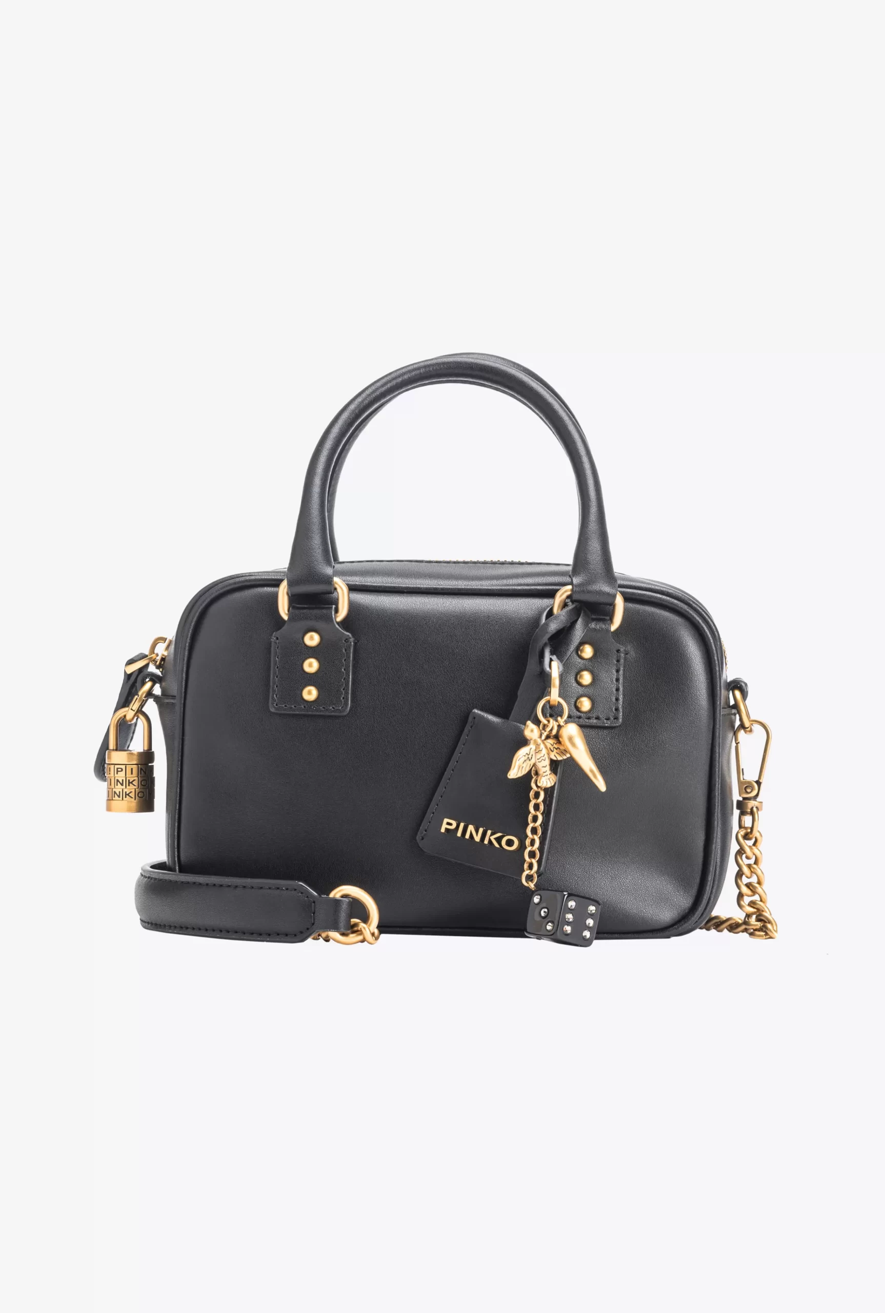 PINKO Mini Bowling Bag In Leather Online