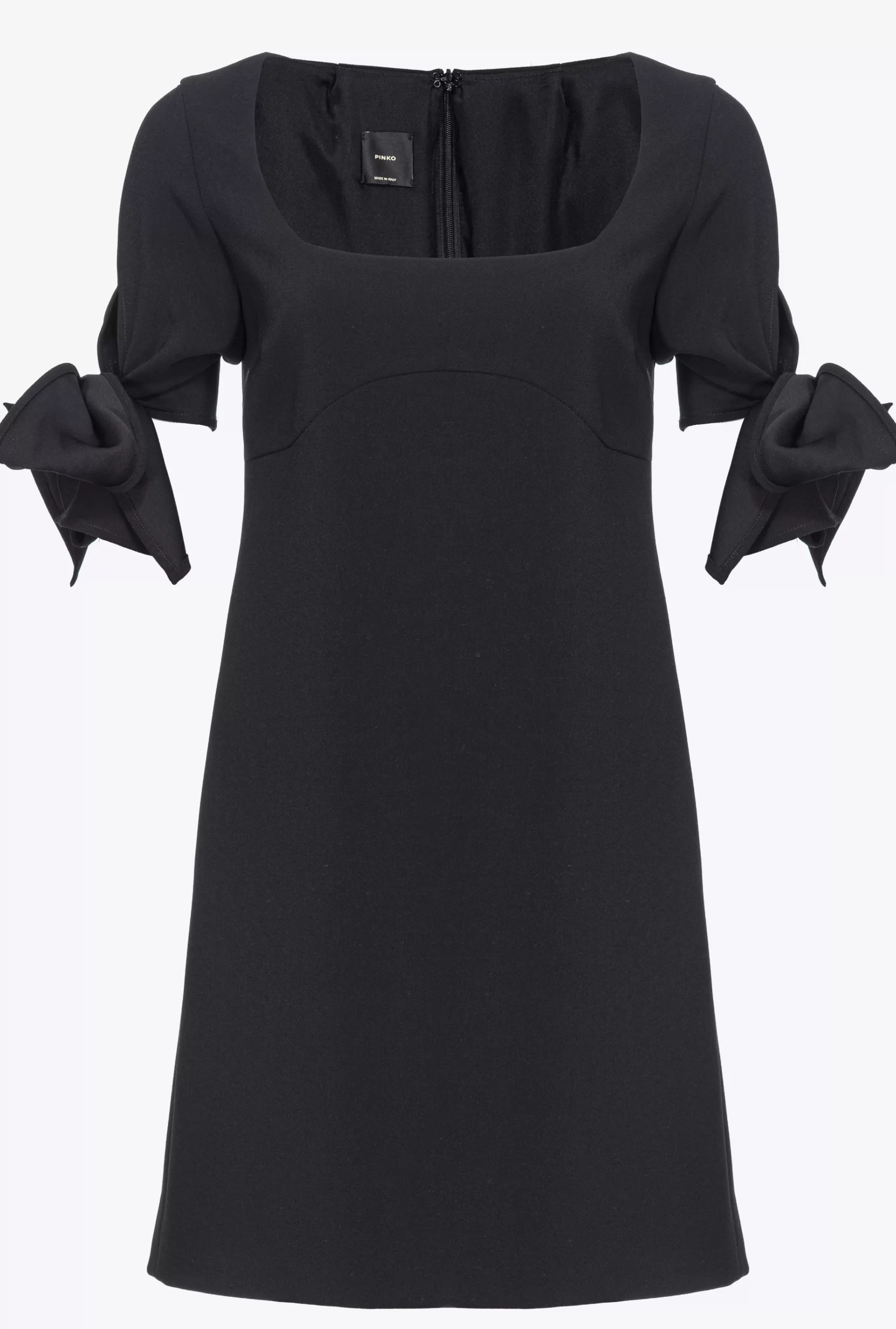 PINKO Mini Dress With Bow On The Sleeves Cheap