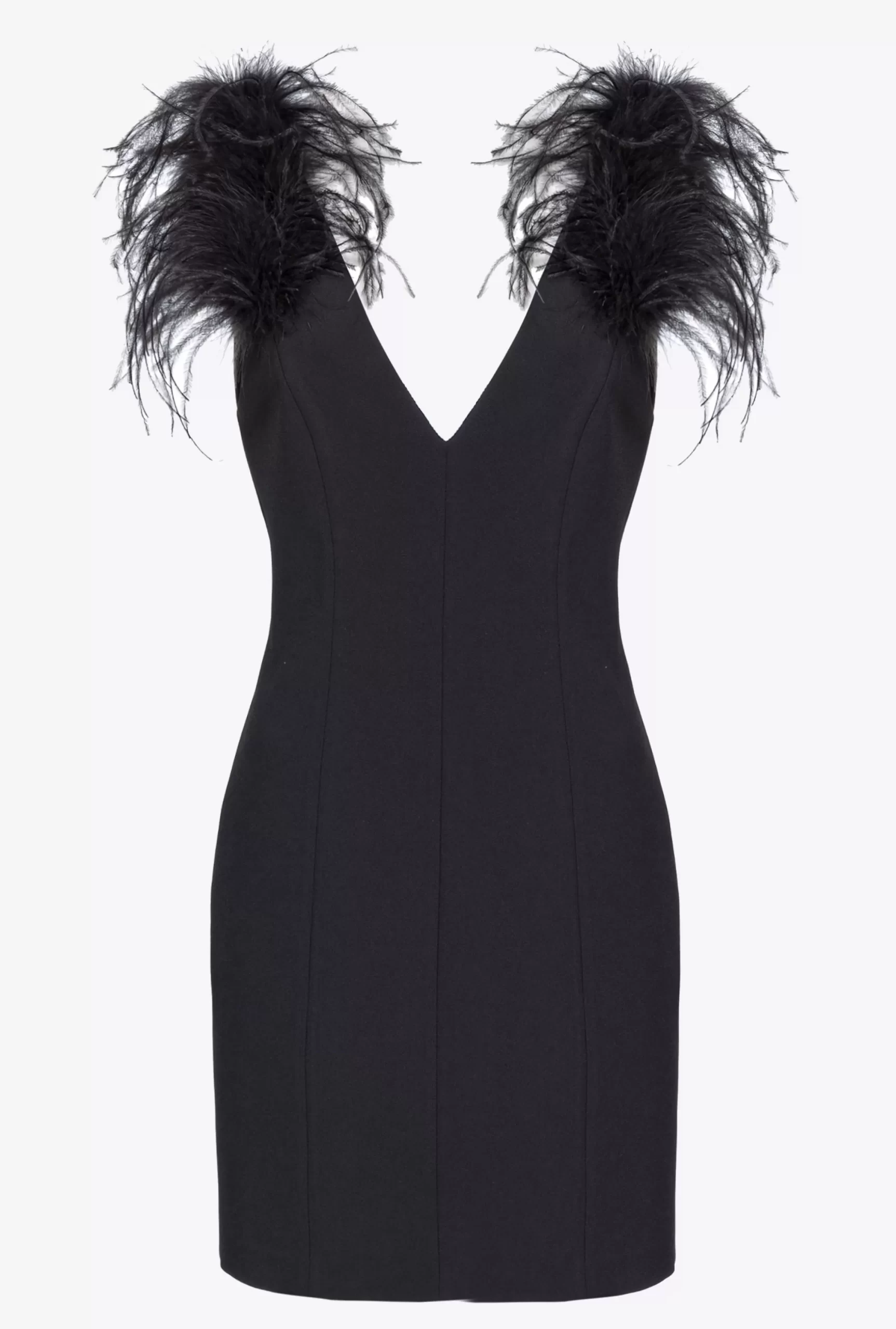 PINKO Mini Dress With Feathers Sale