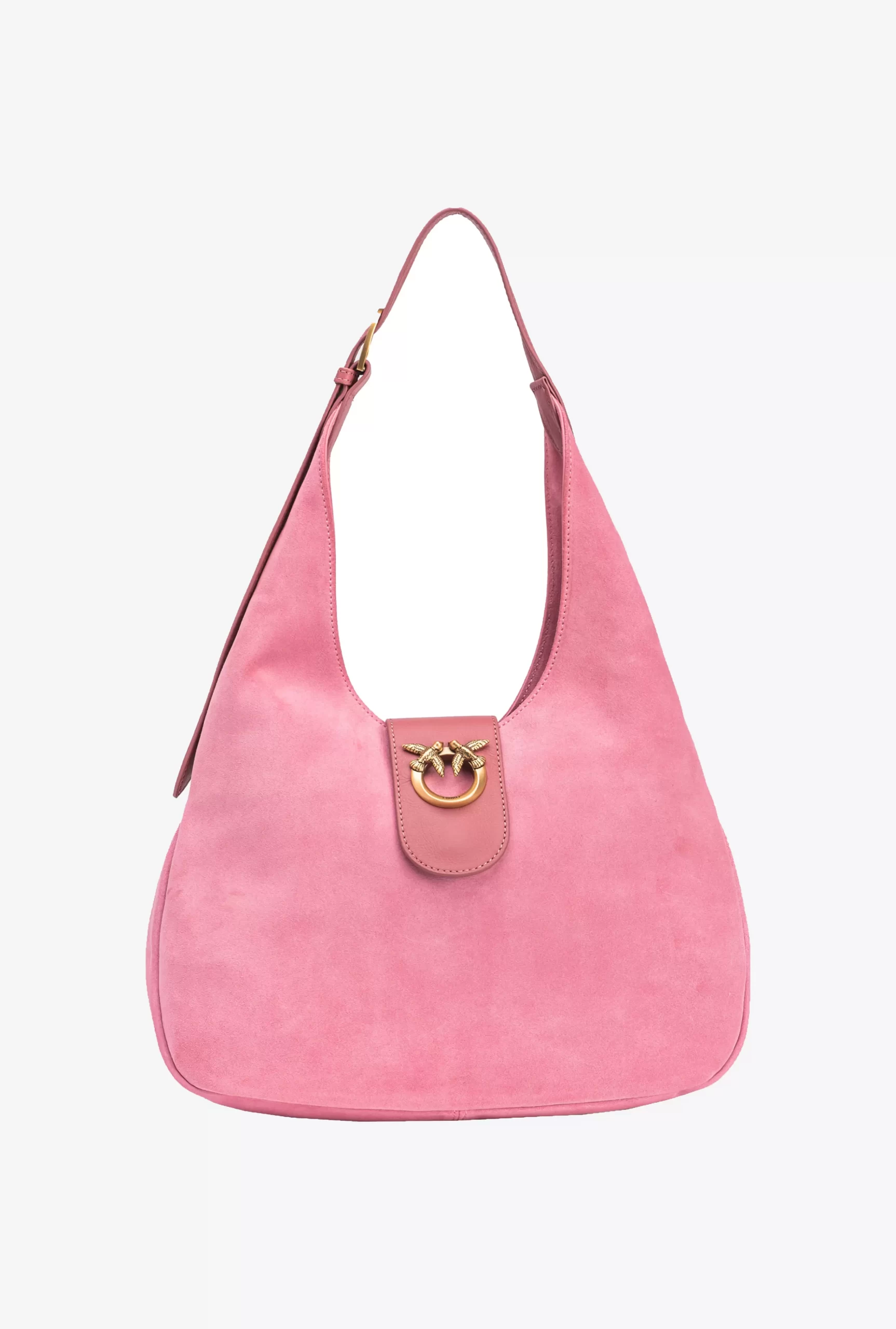 PINKO Mini Hobo Bag In Suede And Leather Cheap