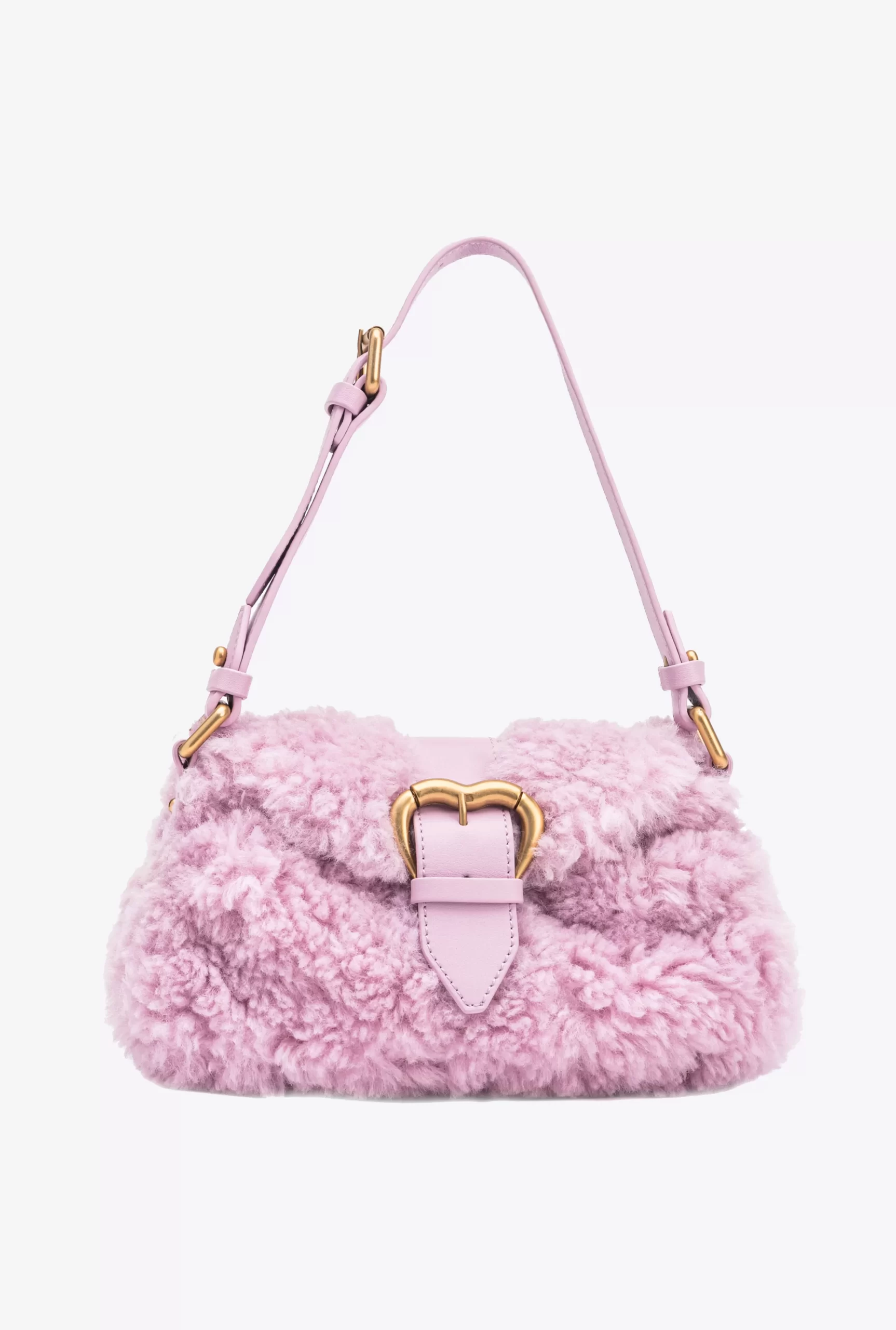 PINKO Mini Jolene Bag In Faux Fur New