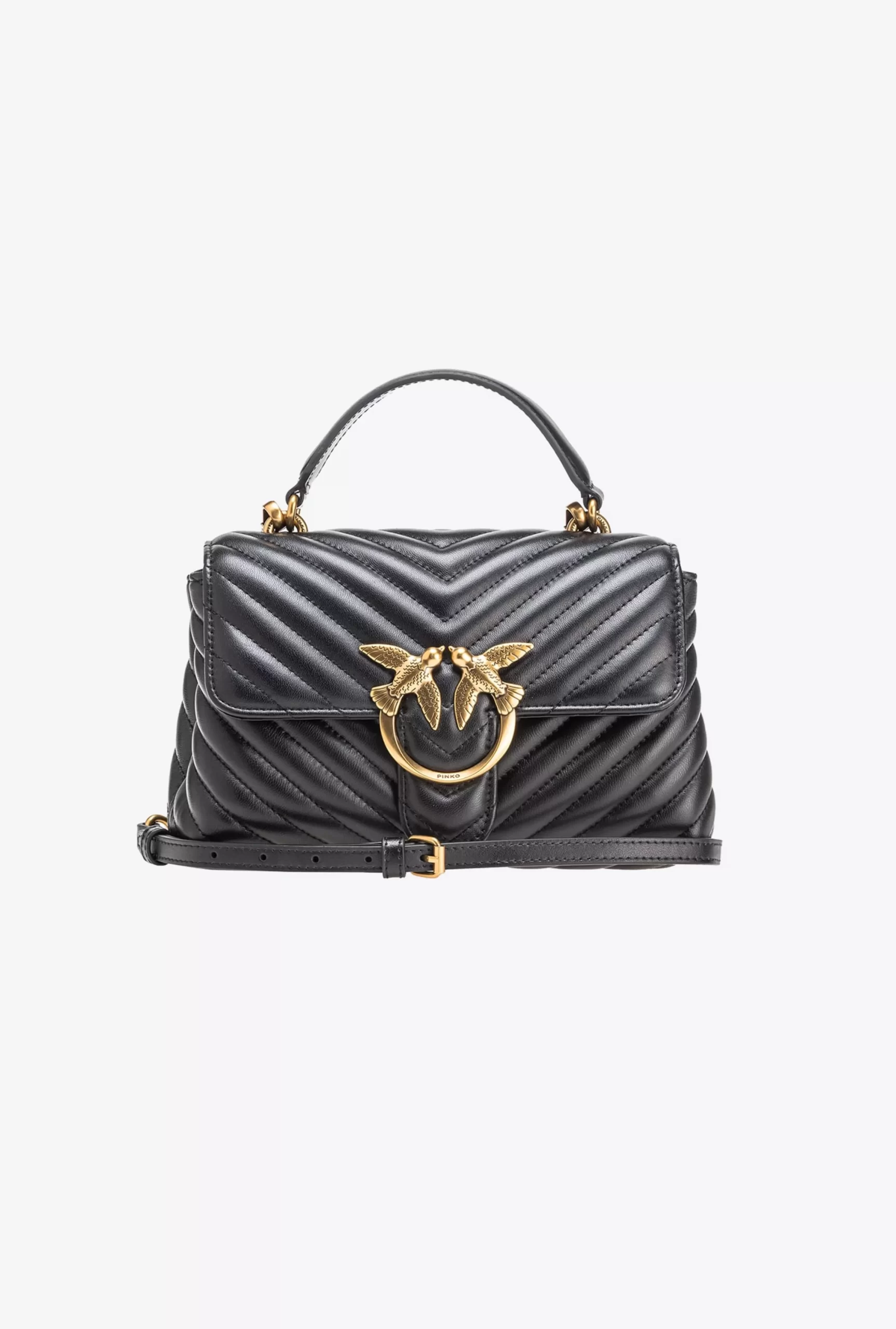 PINKO Mini Lady Love Bag Puff Chevron Hot