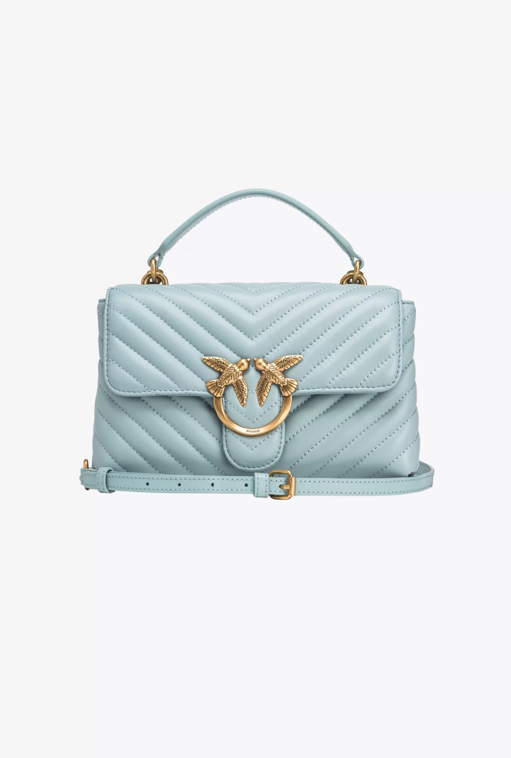 PINKO Mini Lady Love Bag Puff Chevron Fashion