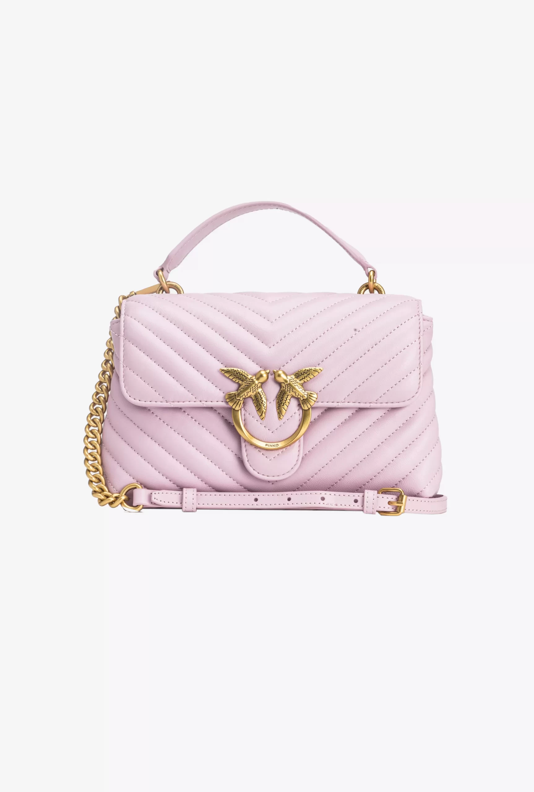 PINKO Mini Lady Love Bag Puff Chevron Flash Sale