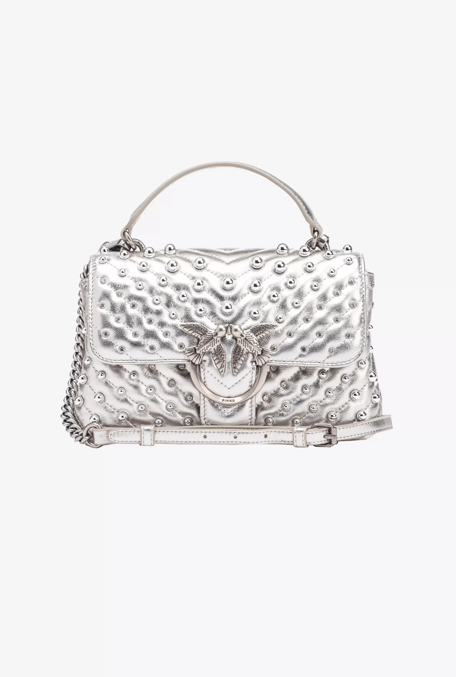 PINKO Mini Lady Love Bag Puff Metal With Appliqués Discount