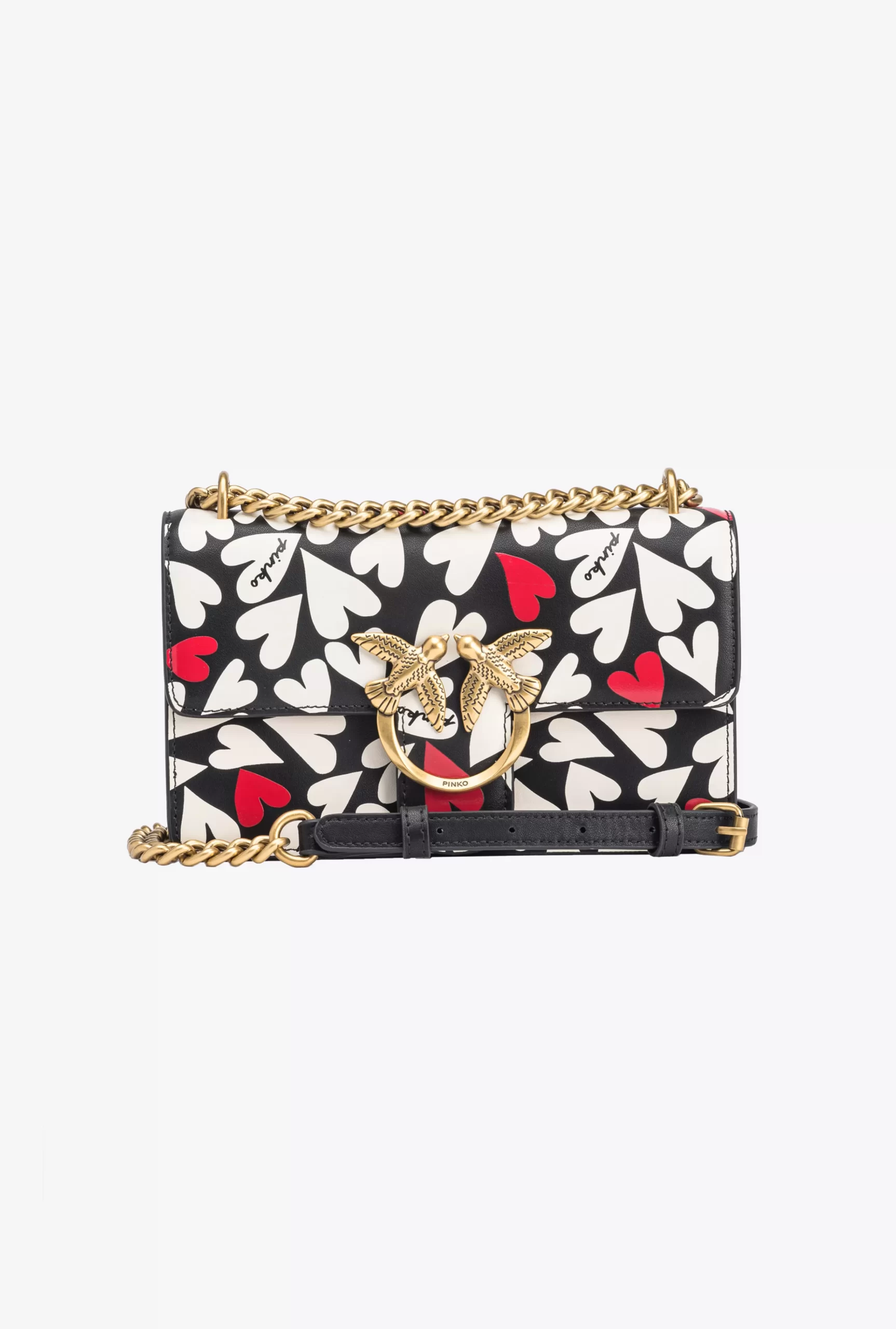 PINKO Mini Love Bag One With Heart Print Clearance