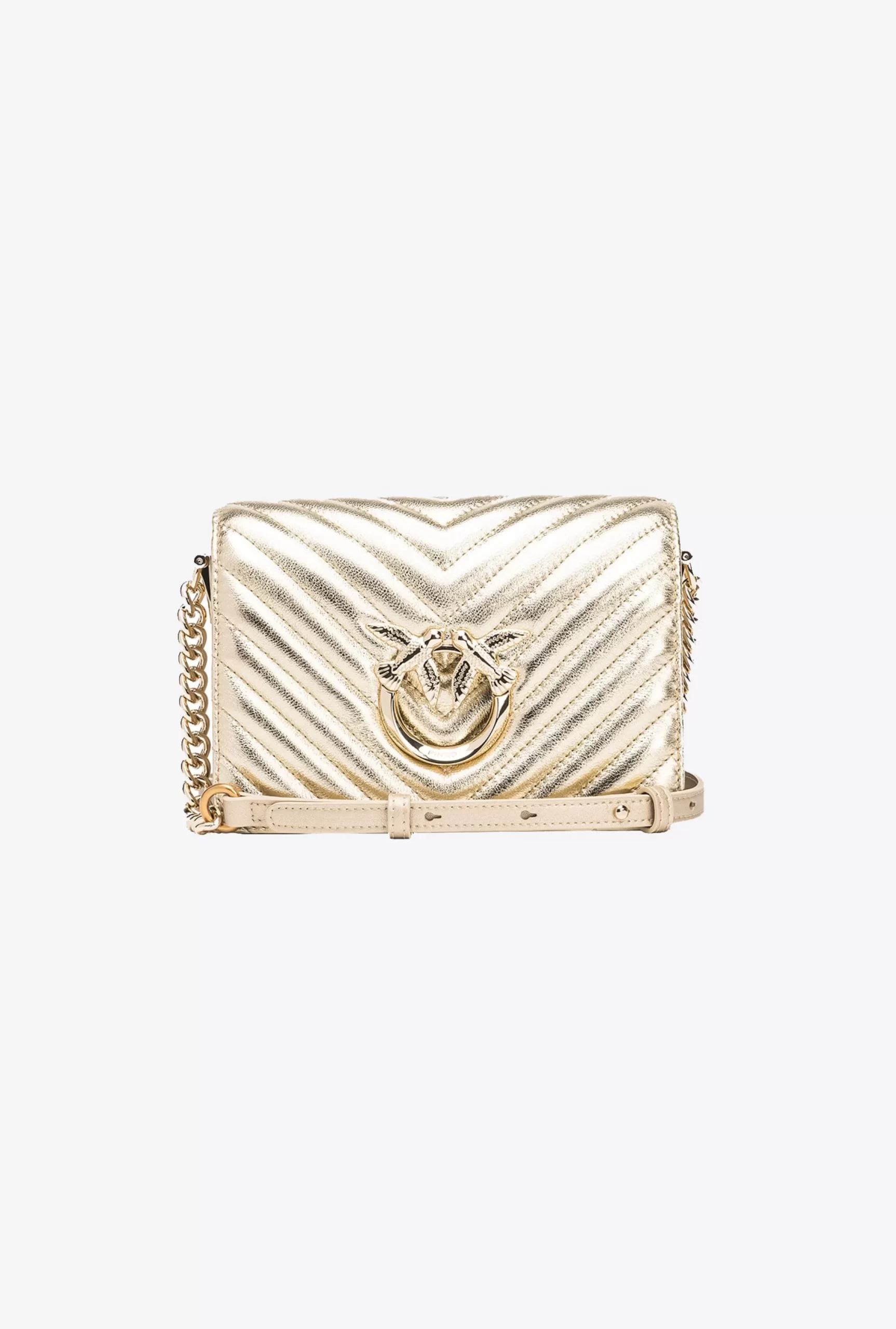 PINKO Mini Love Bag Click Metal Chevron Shop