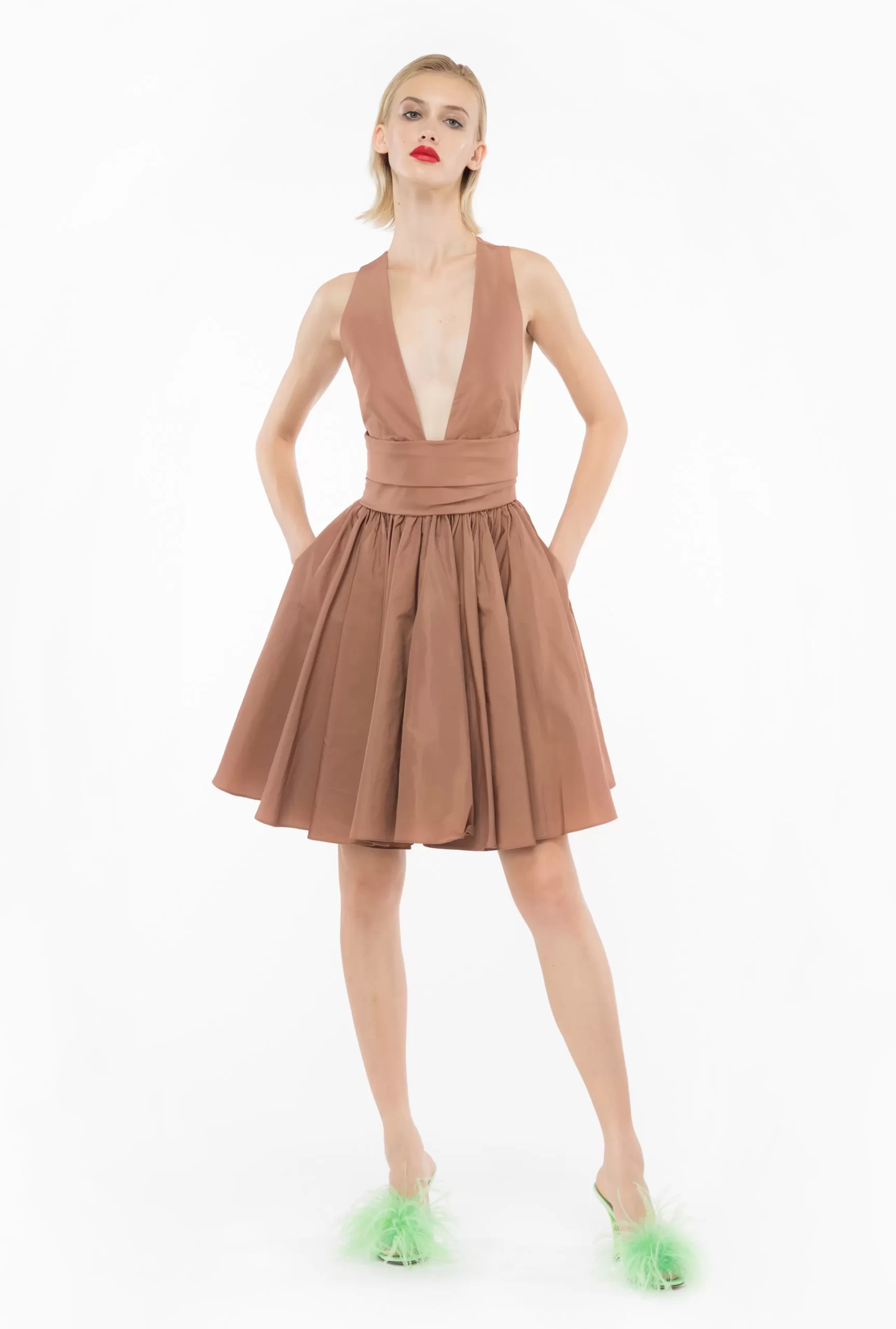 PINKO Mini Taffeta Dress Best Sale