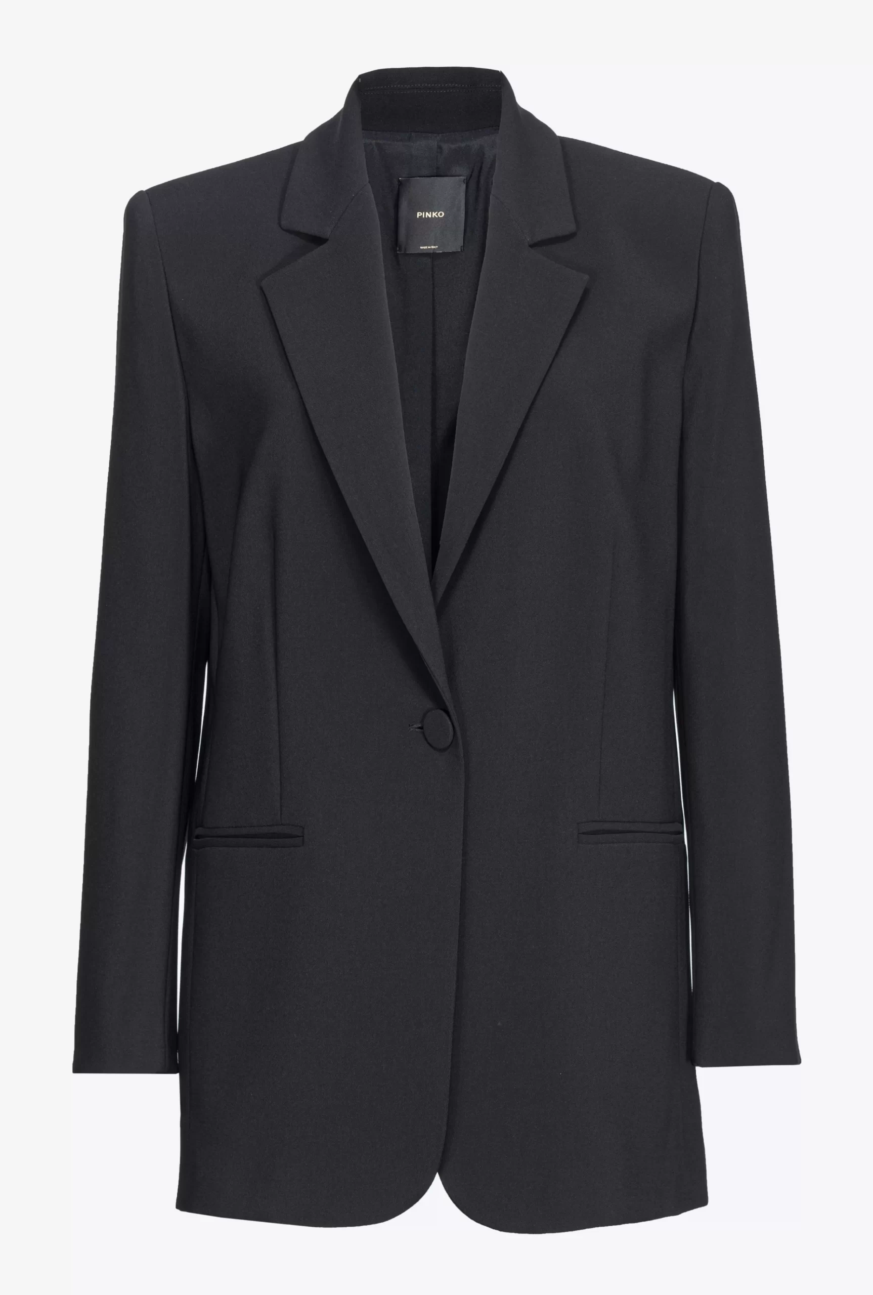 PINKO Monochrome Stretch Crepe Blazer Best