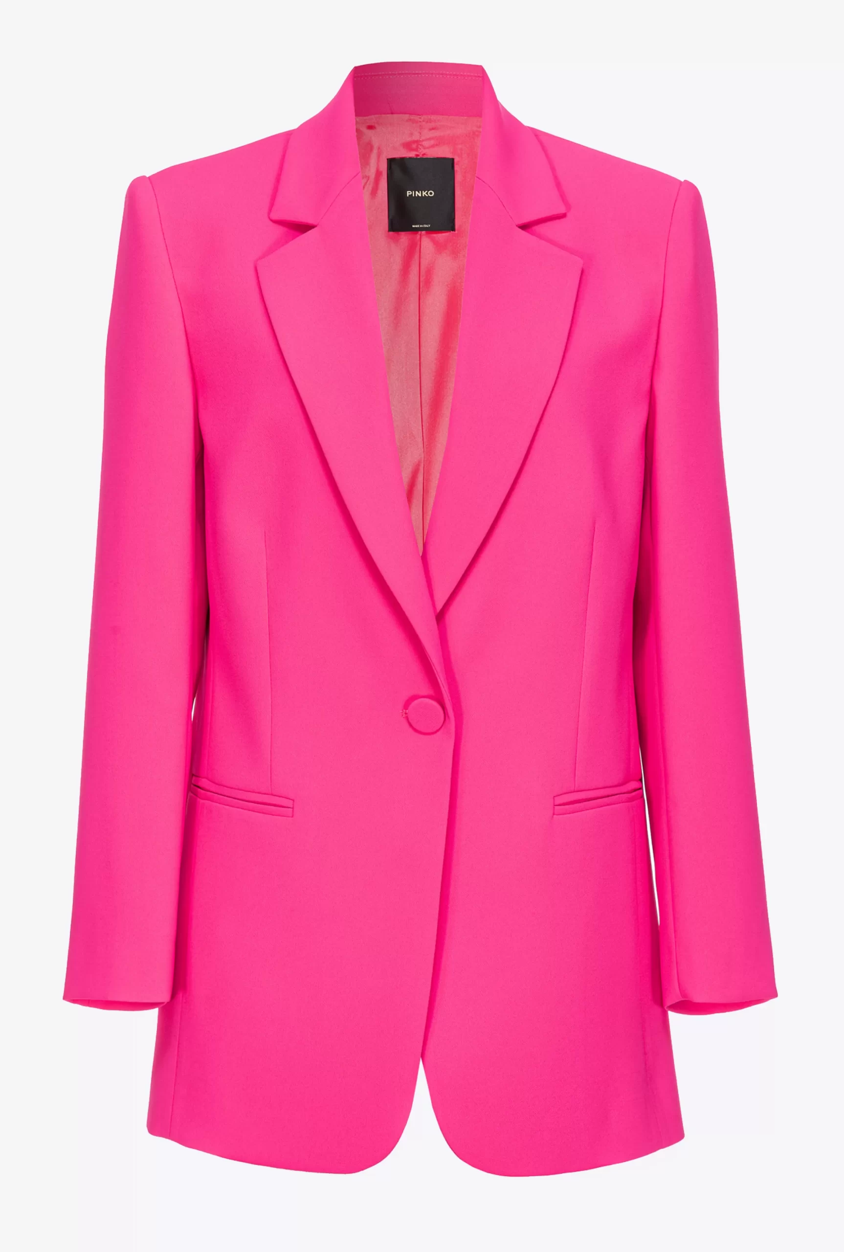 PINKO Monochrome Stretch Crepe Blazer Sale