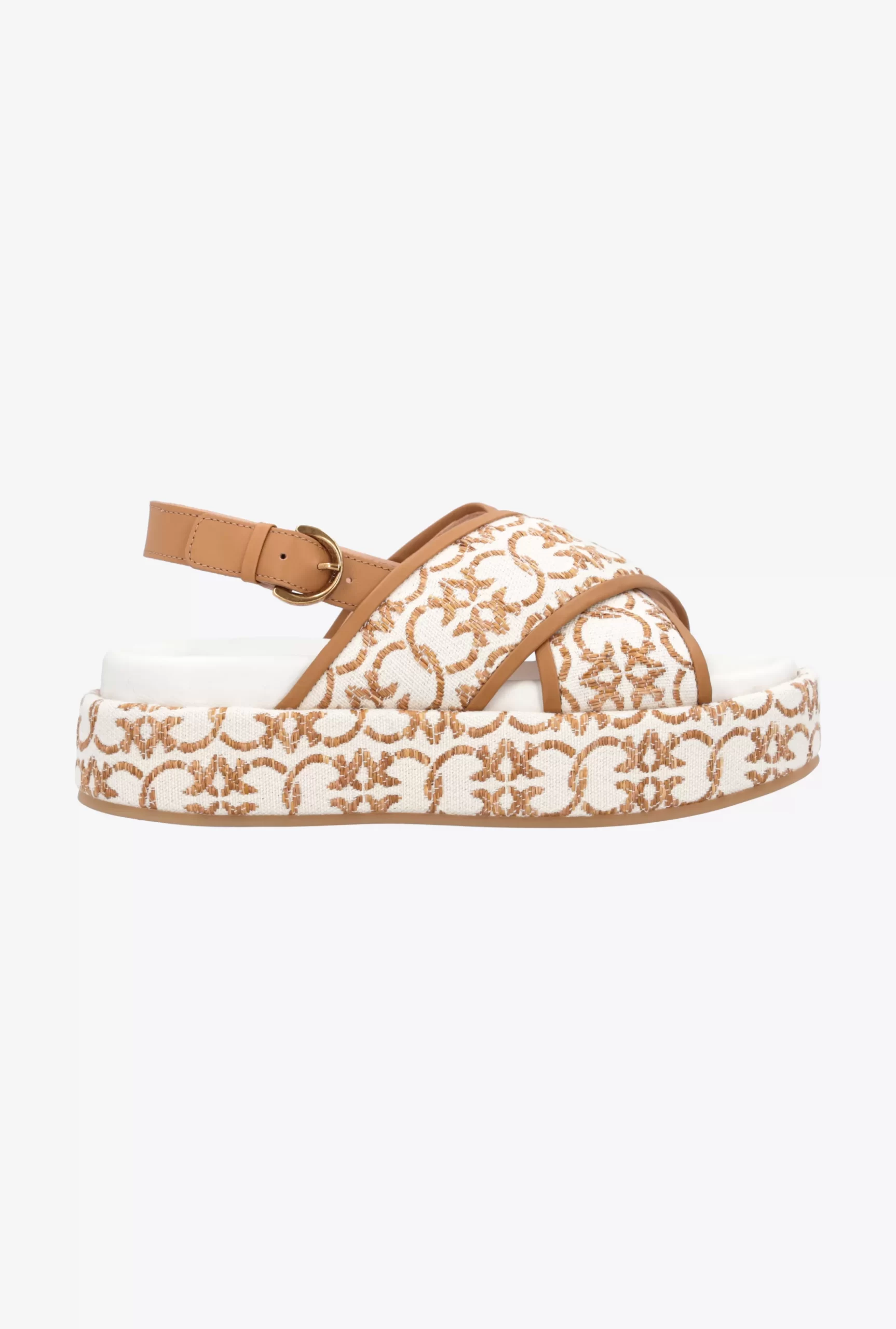 PINKO Monogram Platform Sandals Flash Sale