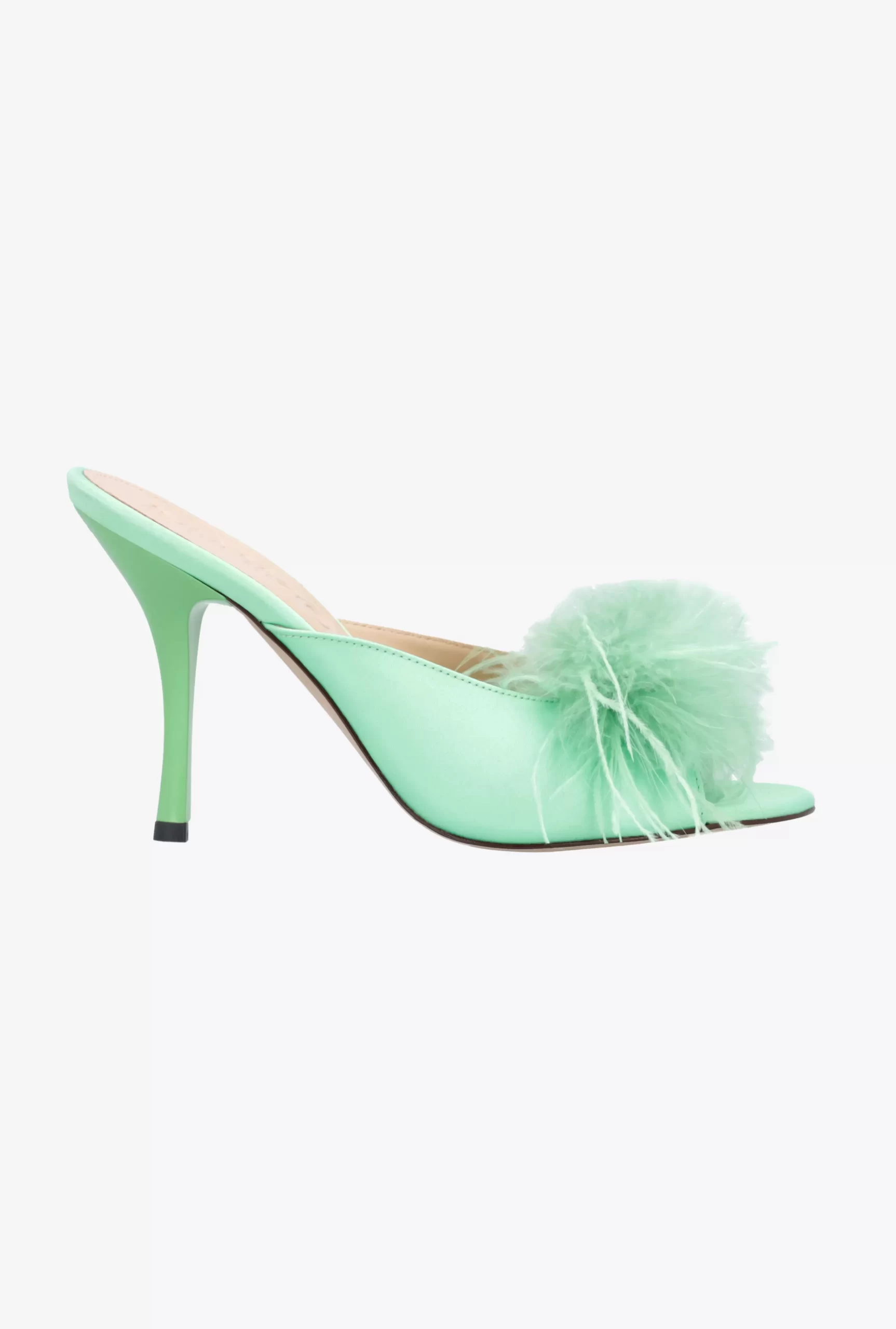 PINKO Mule Sandals With Feathers Cheap