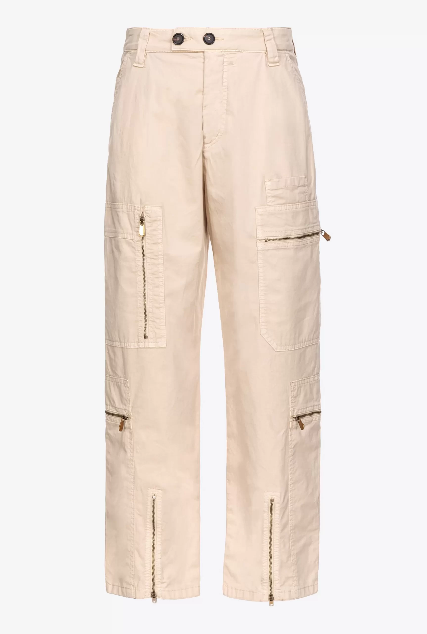 PINKO Multi-pocket Trousers In Stretch Tricotine Shop