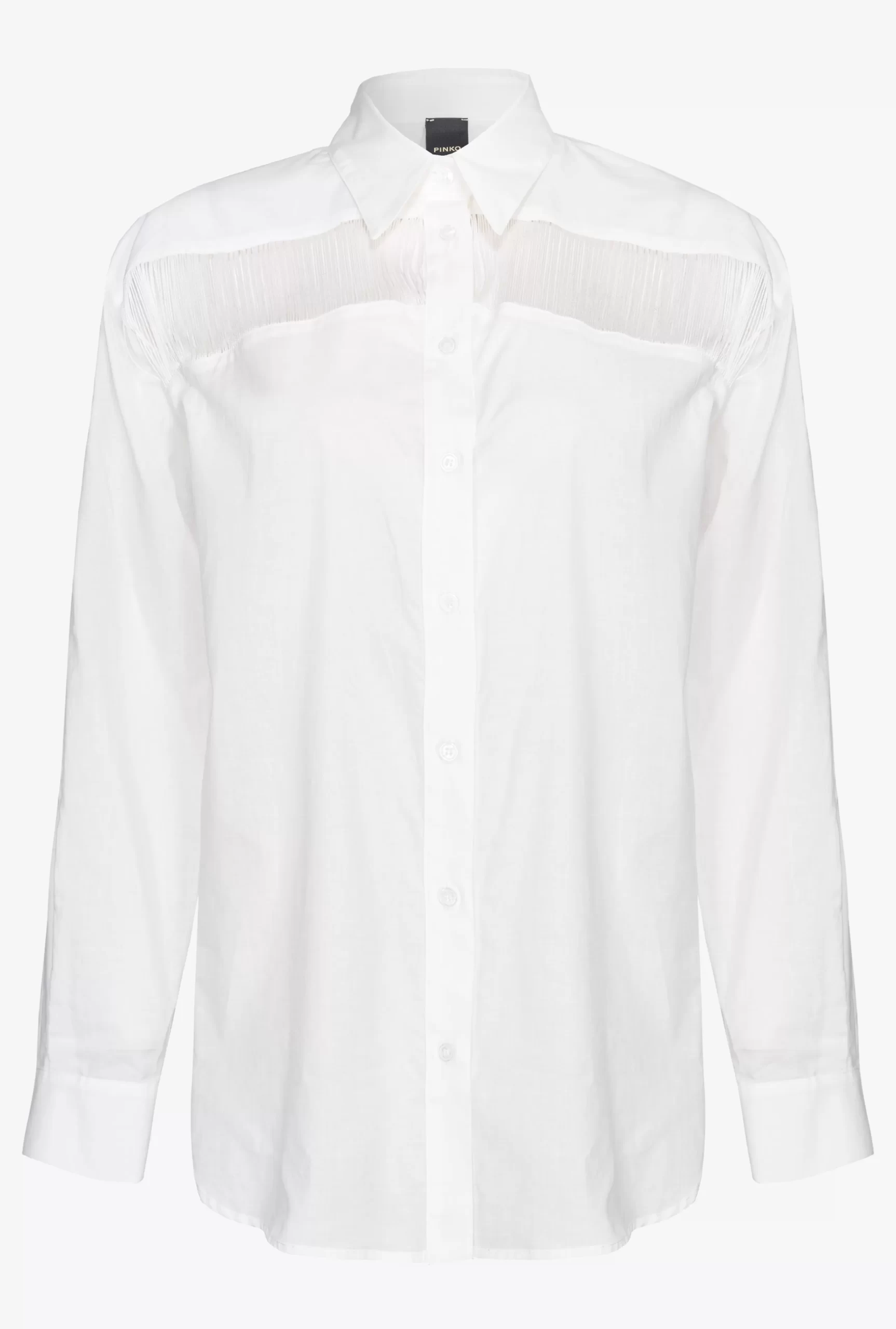 PINKO Muslin Shirt With Fringing Outlet