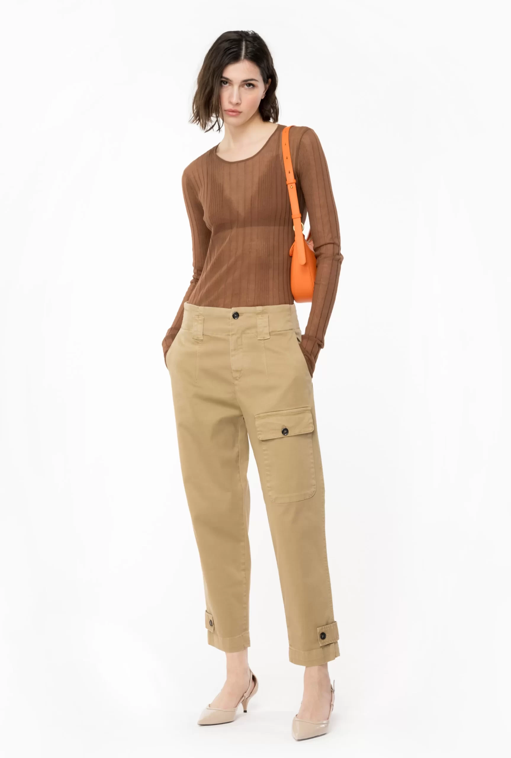 PINKO Old-wash Cargo Trousers Fashion