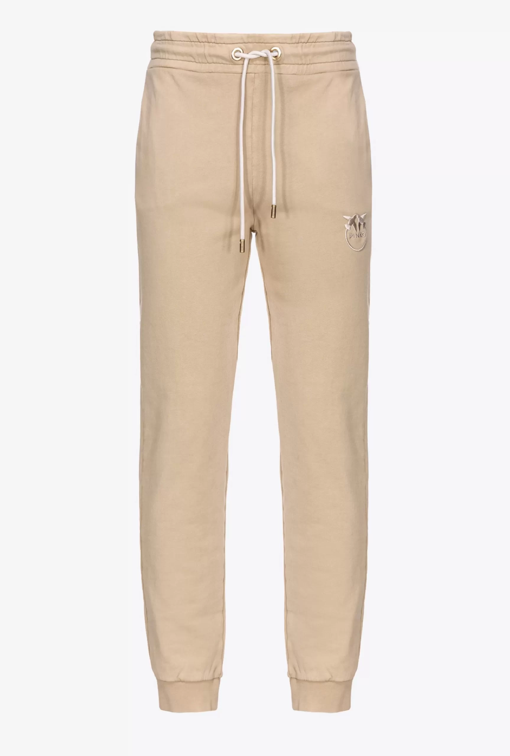 PINKO Old-wash Joggers With Embroidery Online