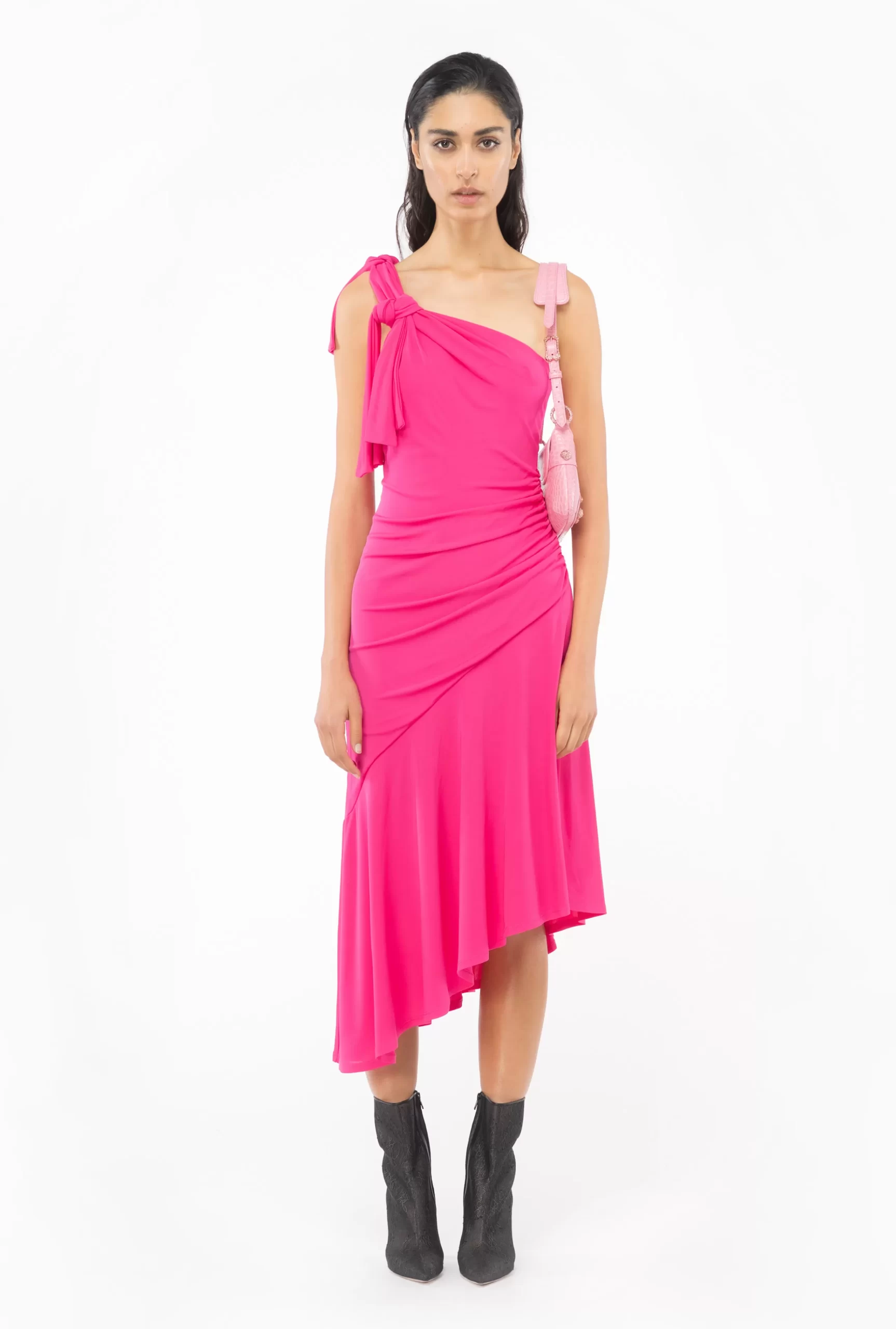 PINKO One-shoulder Dress With Flounce Sale