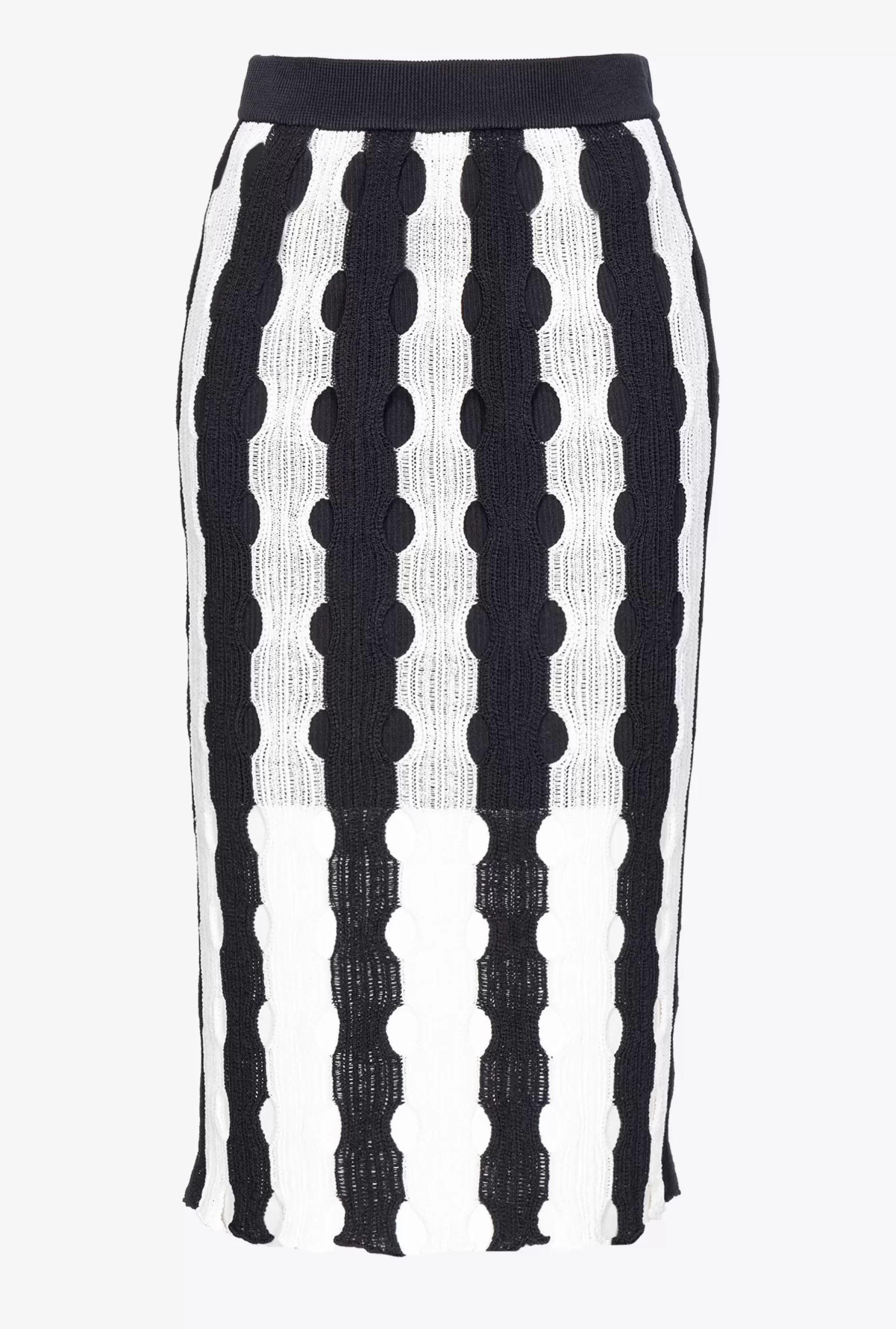 PINKO Openwork Knit Skirt New