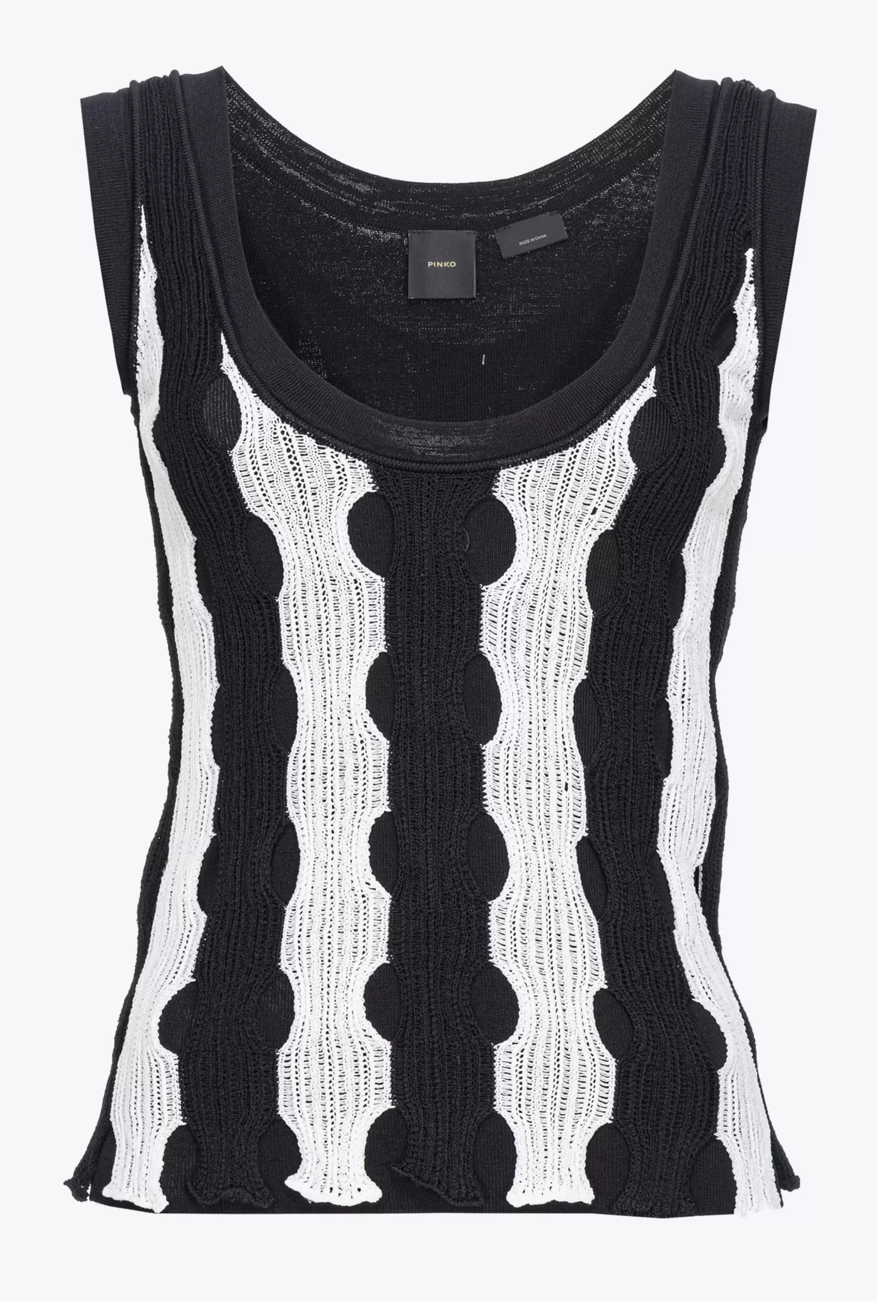 PINKO Openwork Knit Vest Top Store