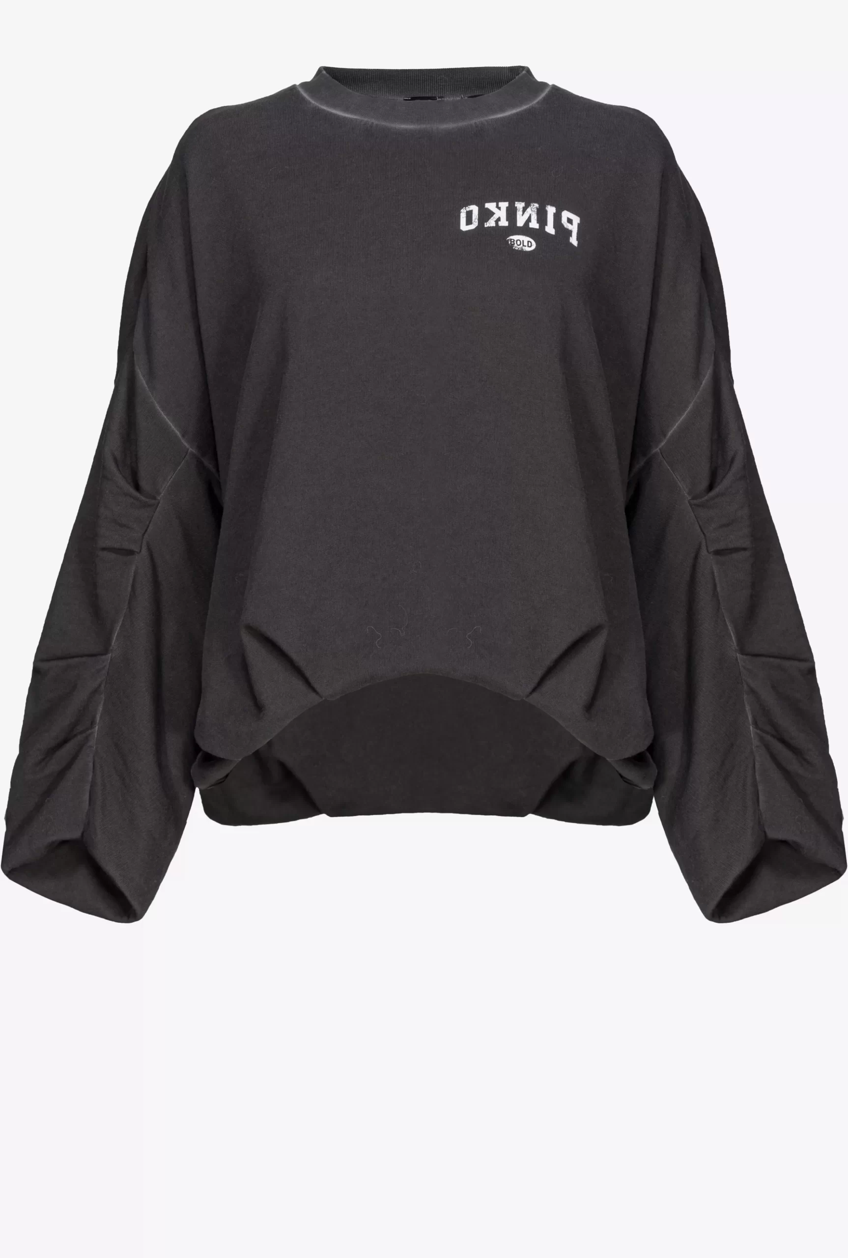 PINKO Oversized Sweatshirt With Logo Print Sale