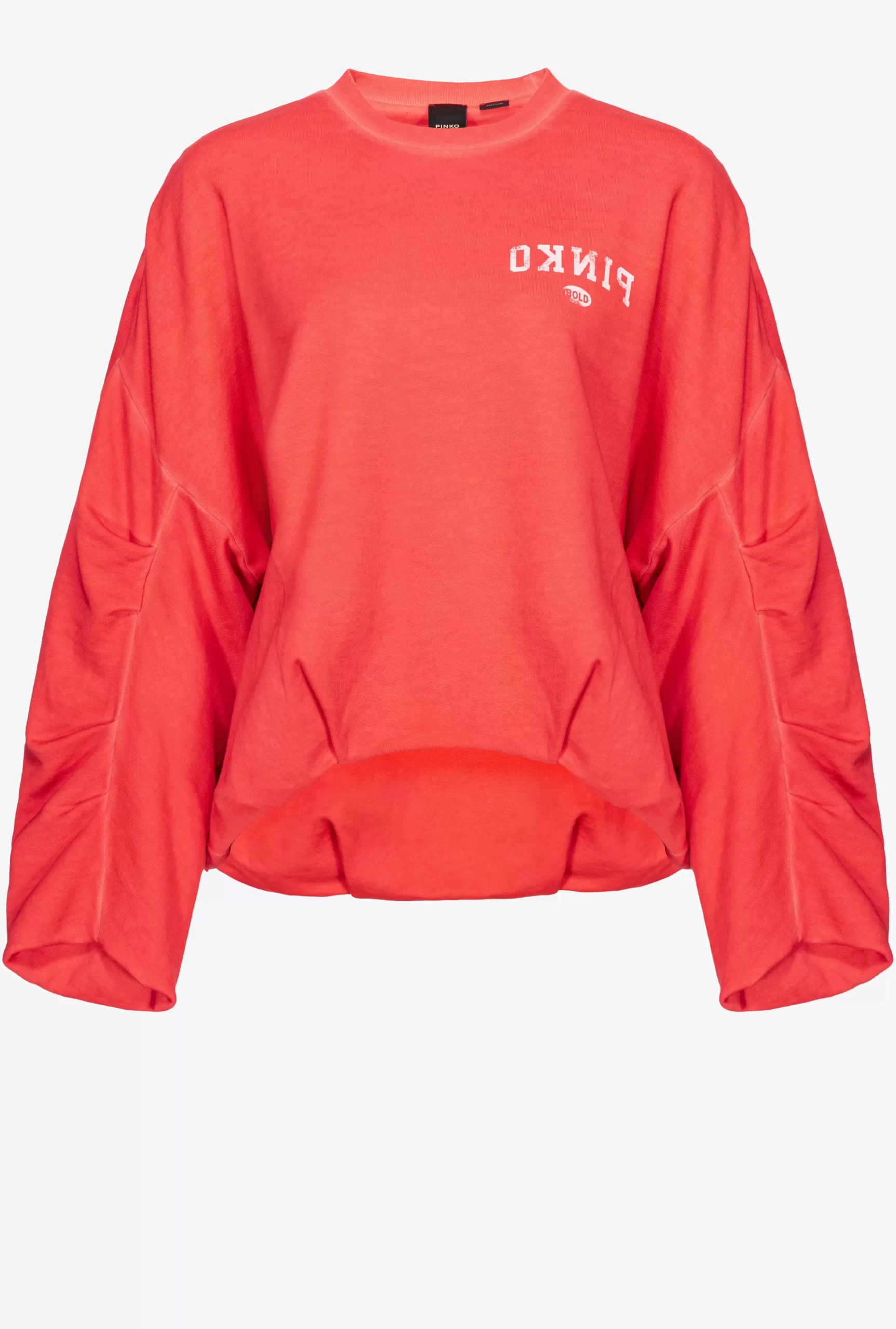 PINKO Oversized Sweatshirt With Logo Print Cheap