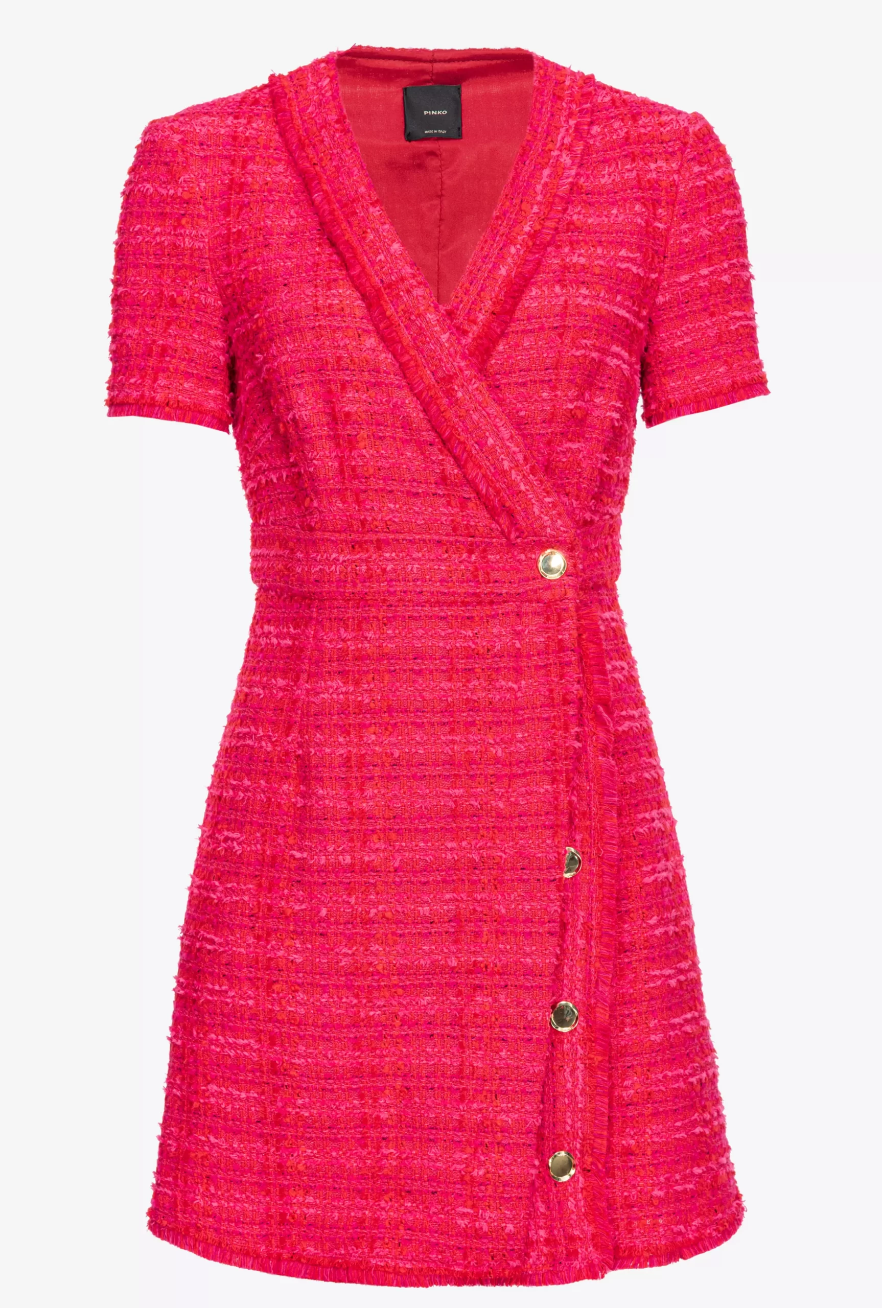 PINKO Patterned Tweed Mini Dress Cheap