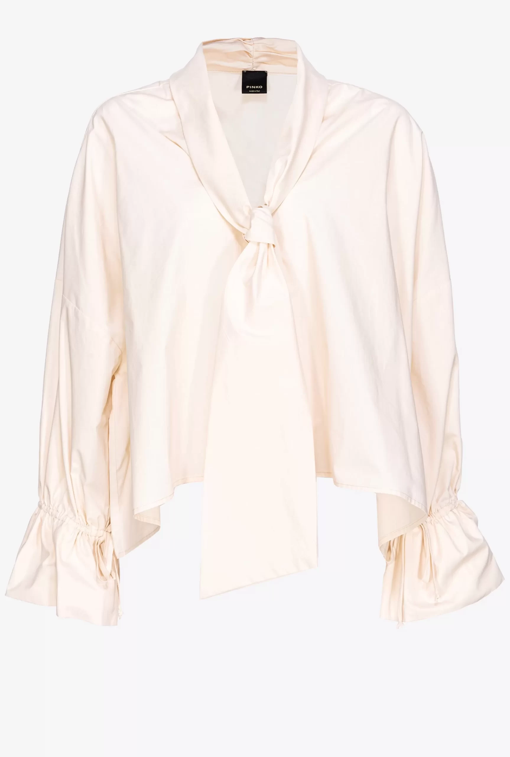 PINKO Poplin Blouse With Sash Shop