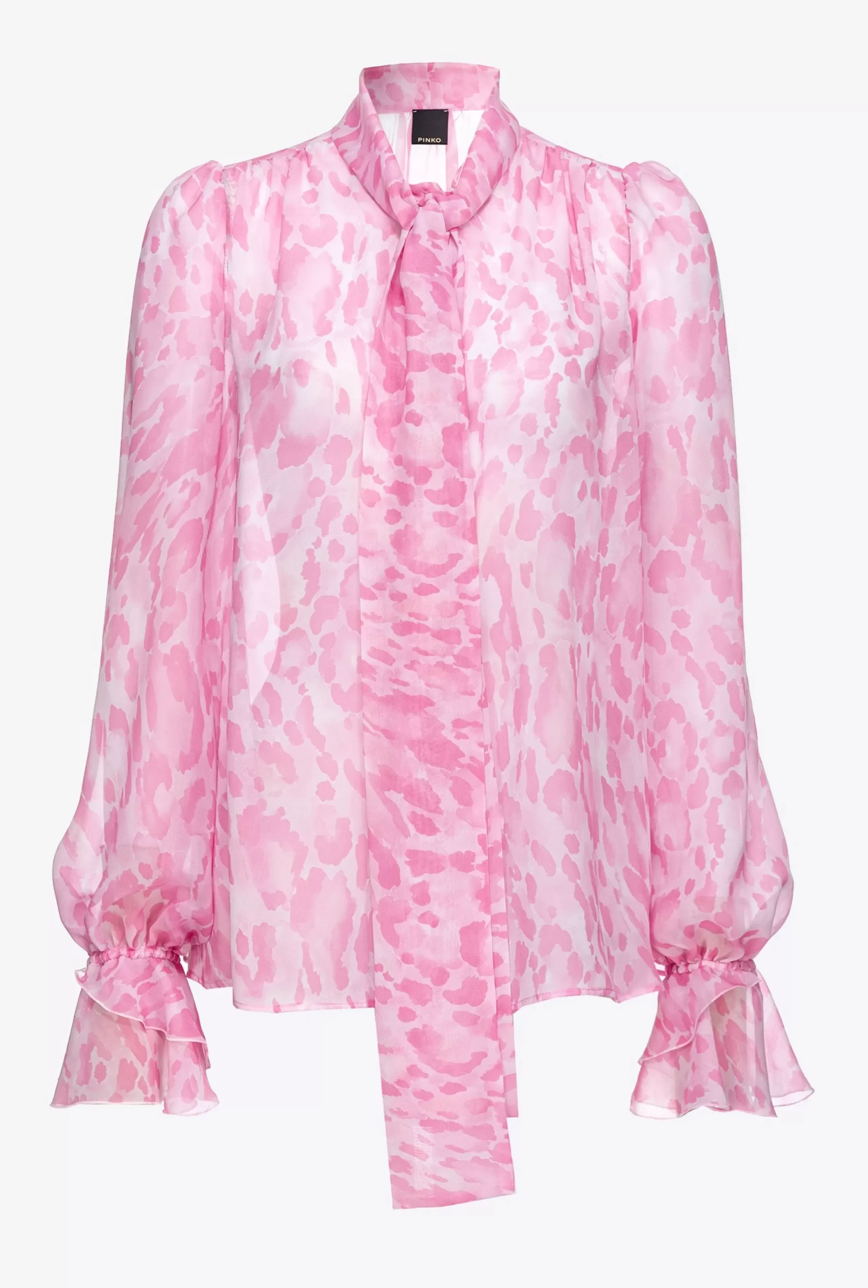 PINKO Printed Chiffon Blouse Outlet