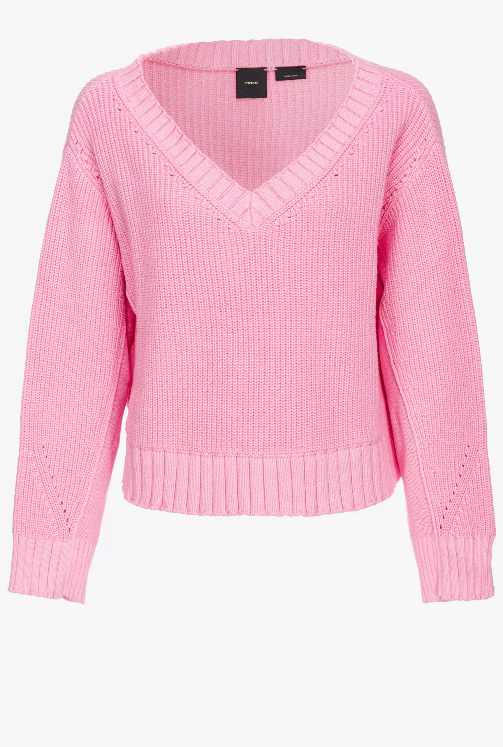 PINKO Ribbed Cotton And Cashmere Pullover Flash Sale