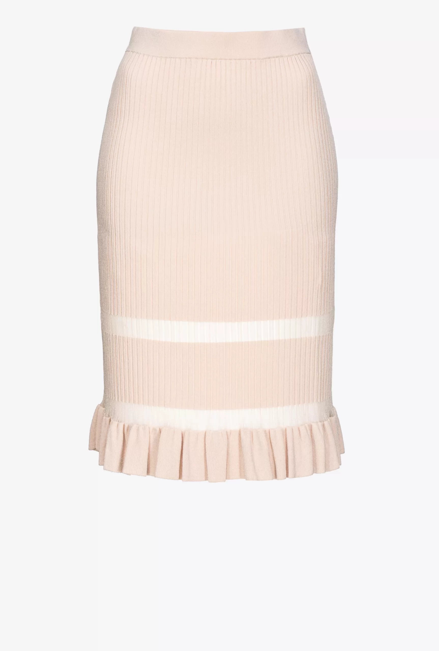 PINKO Ribbed Midi Skirt Hot