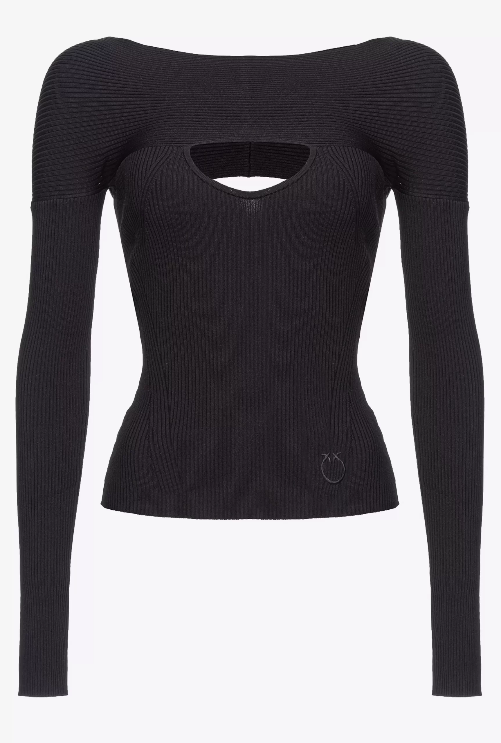 PINKO Ribbed Sweater With Cut-out Fashion