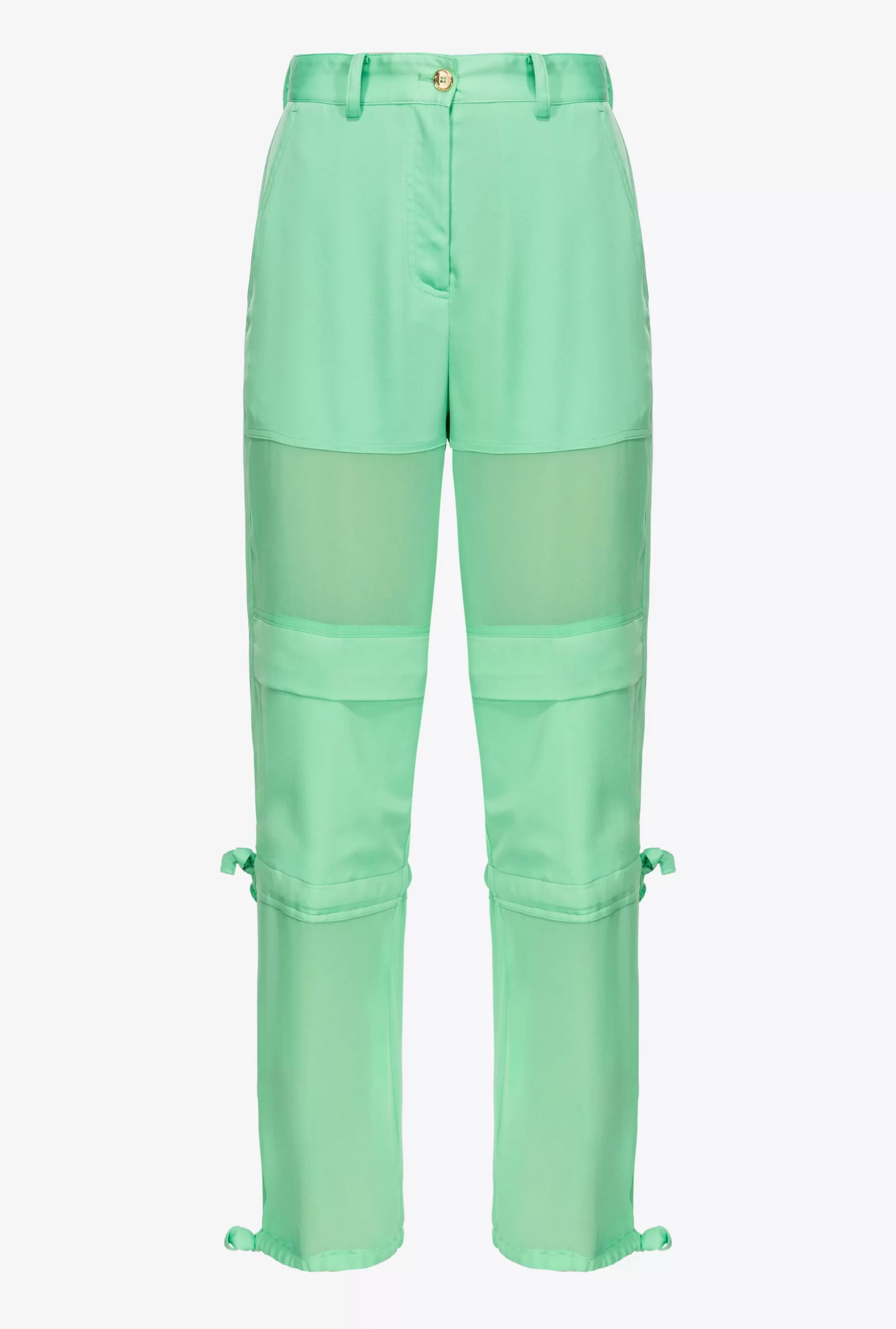 PINKO Satin And Georgette Cargo Trousers Best Sale