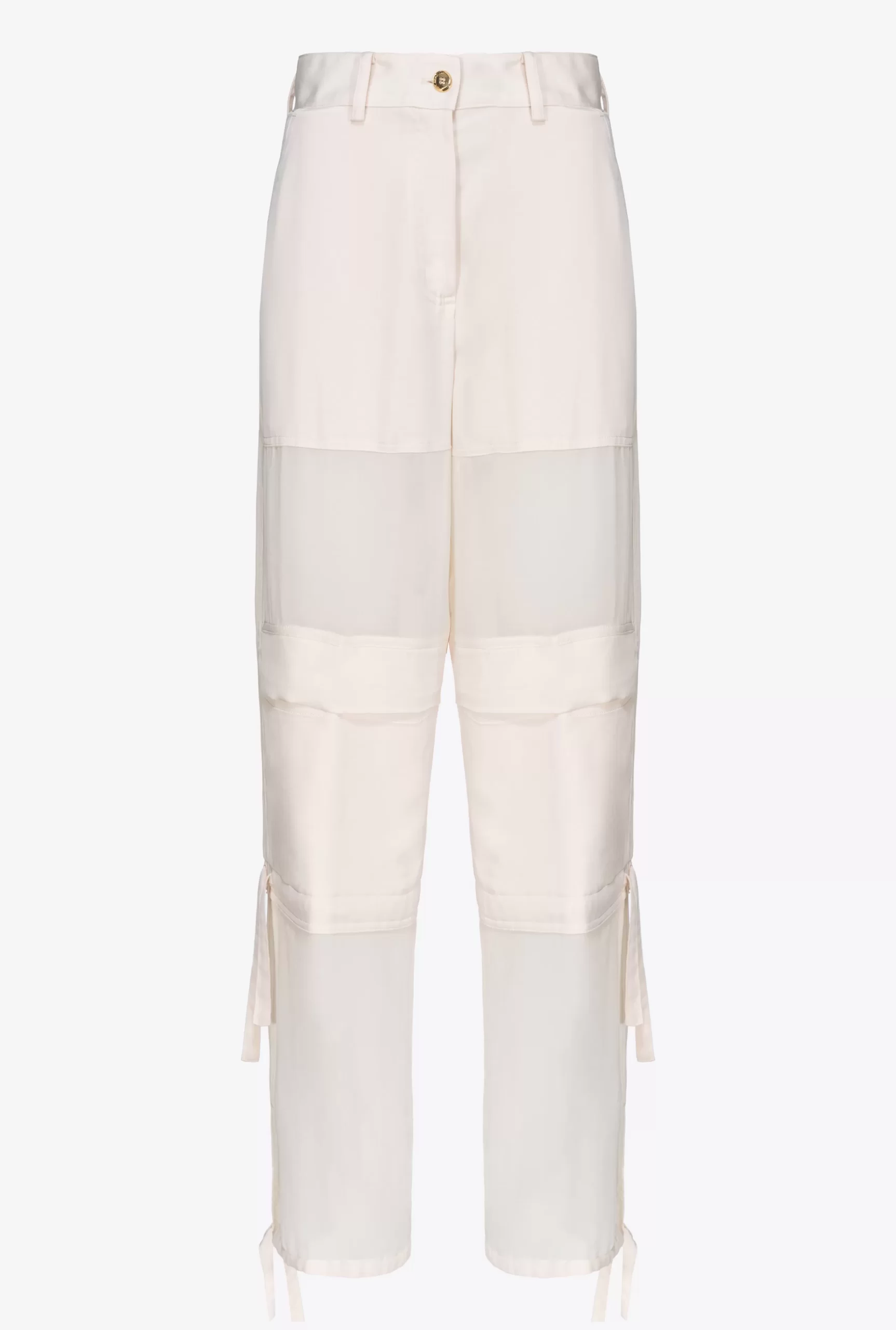 PINKO Satin And Georgette Cargo Trousers Flash Sale