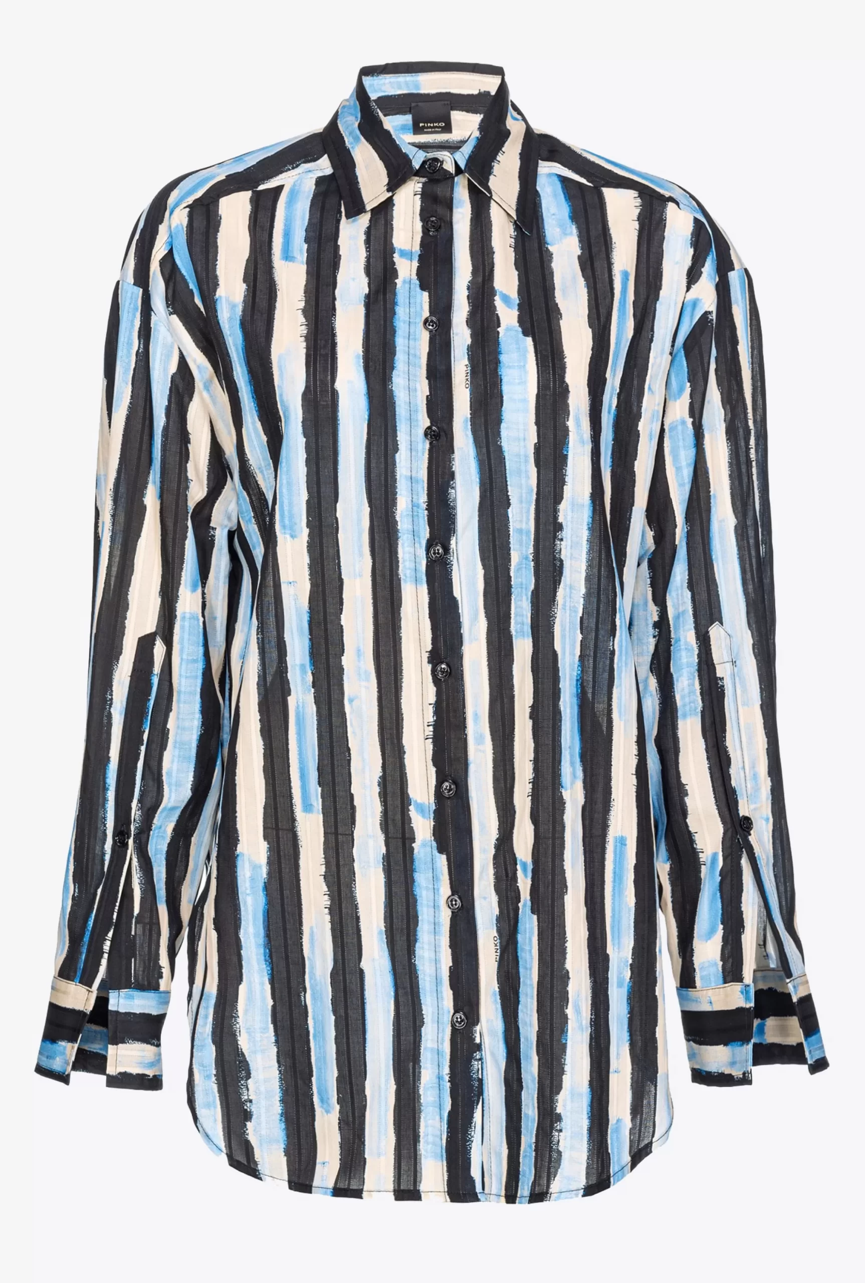 PINKO Shirt With Paint-stripe Print Shop