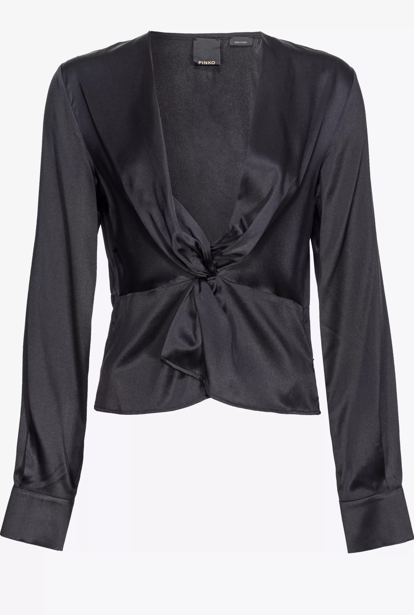 PINKO Silk Blouse With Twist Detail Fashion