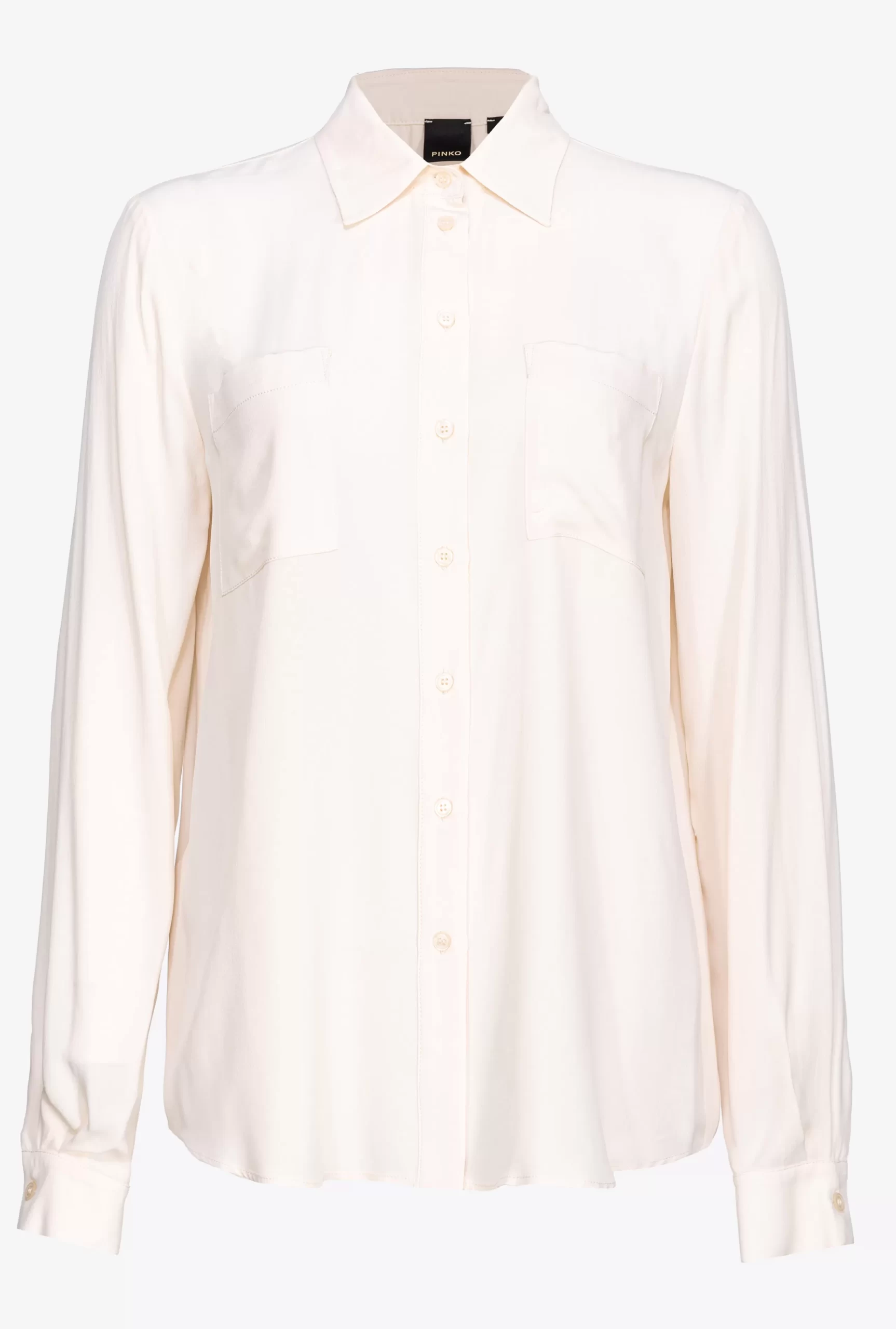 PINKO Silk-blend Shirt With Breast Pocket New