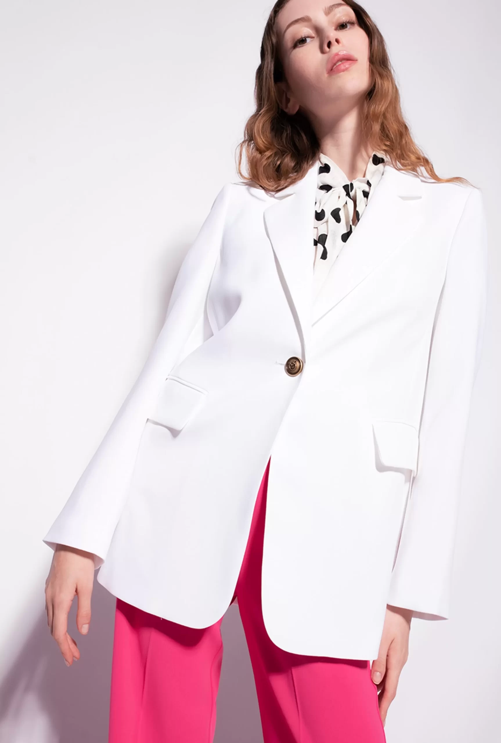 PINKO Single-breasted Stretch Crêpe Blazer Discount