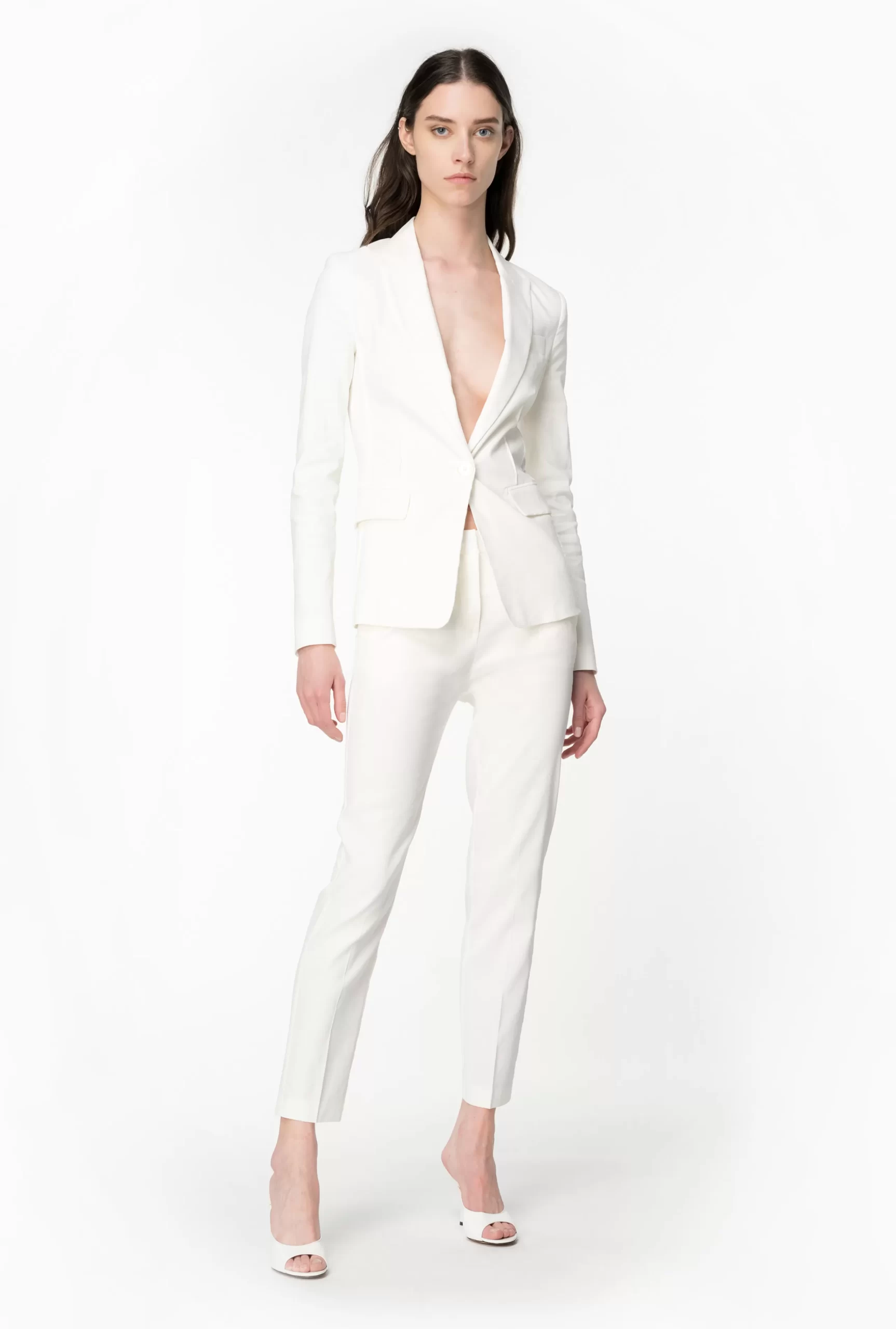 PINKO Single-breasted Stretch Linen Blazer Discount