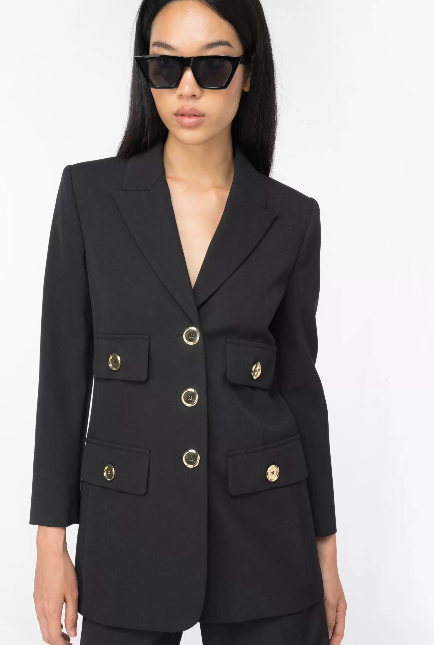 PINKO Single-breasted Wool Twill Blazer Shop