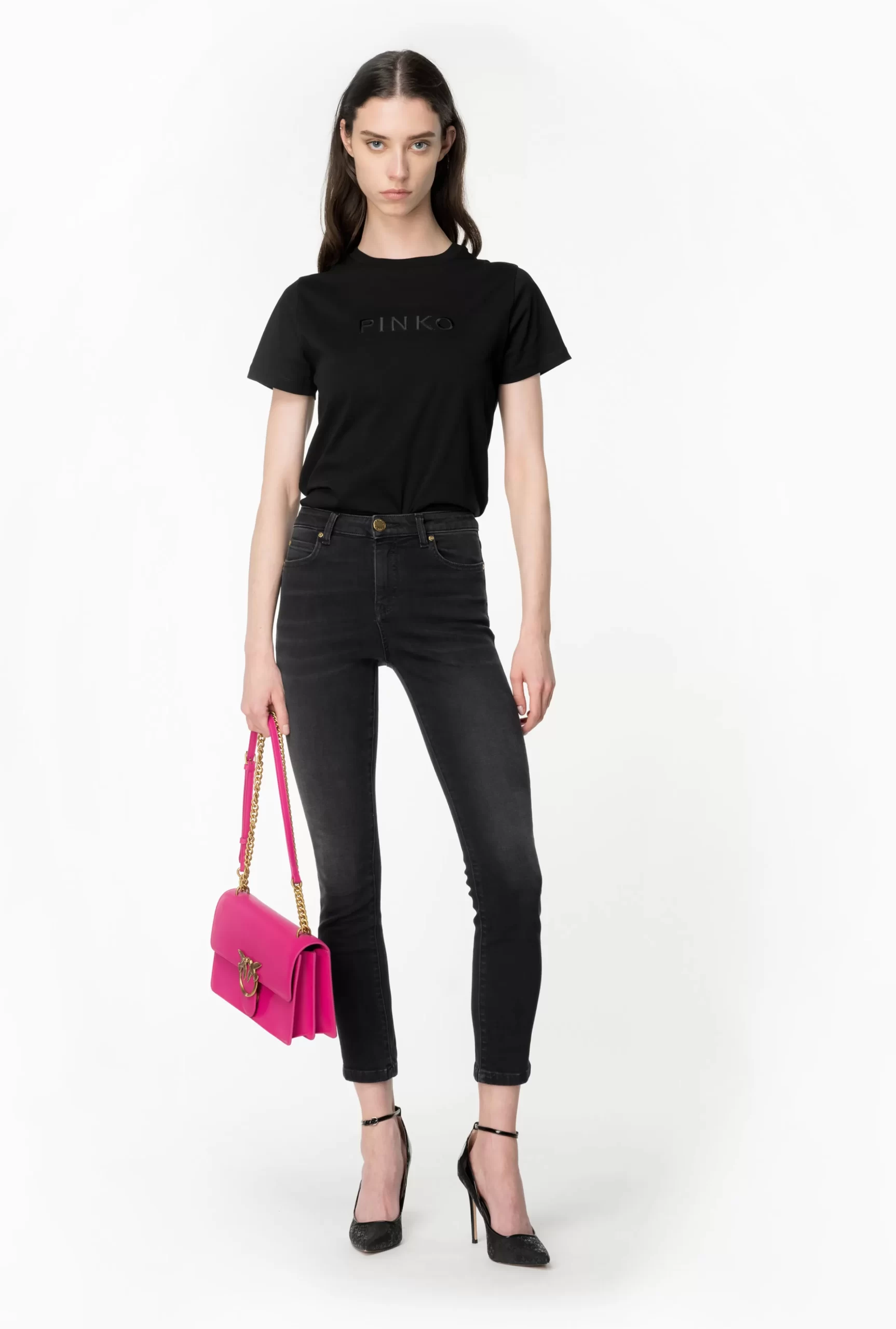 PINKO Skinny Black Stretch Denim Jeans Best