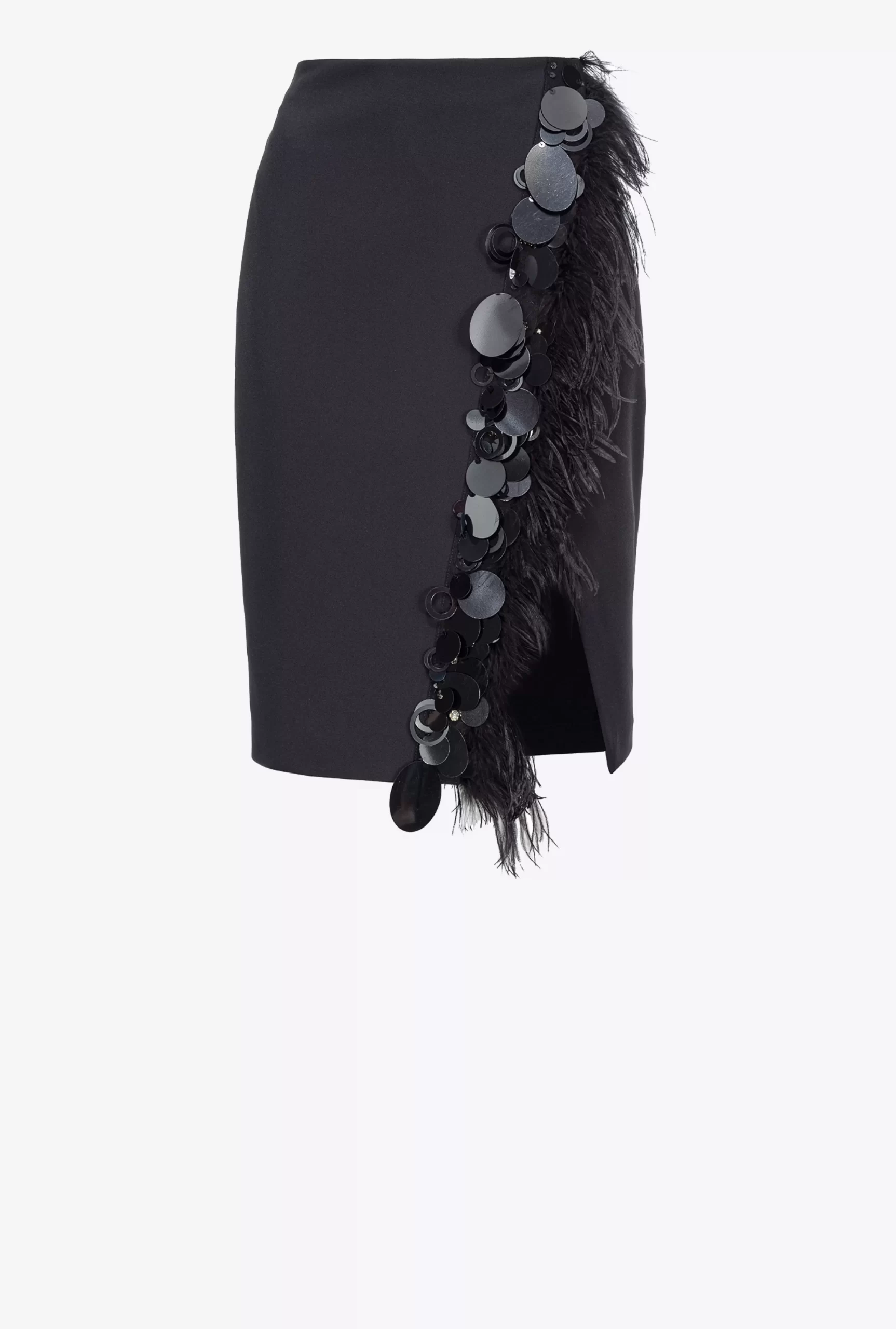 PINKO Skirt With Feathers And Sequins Cheap