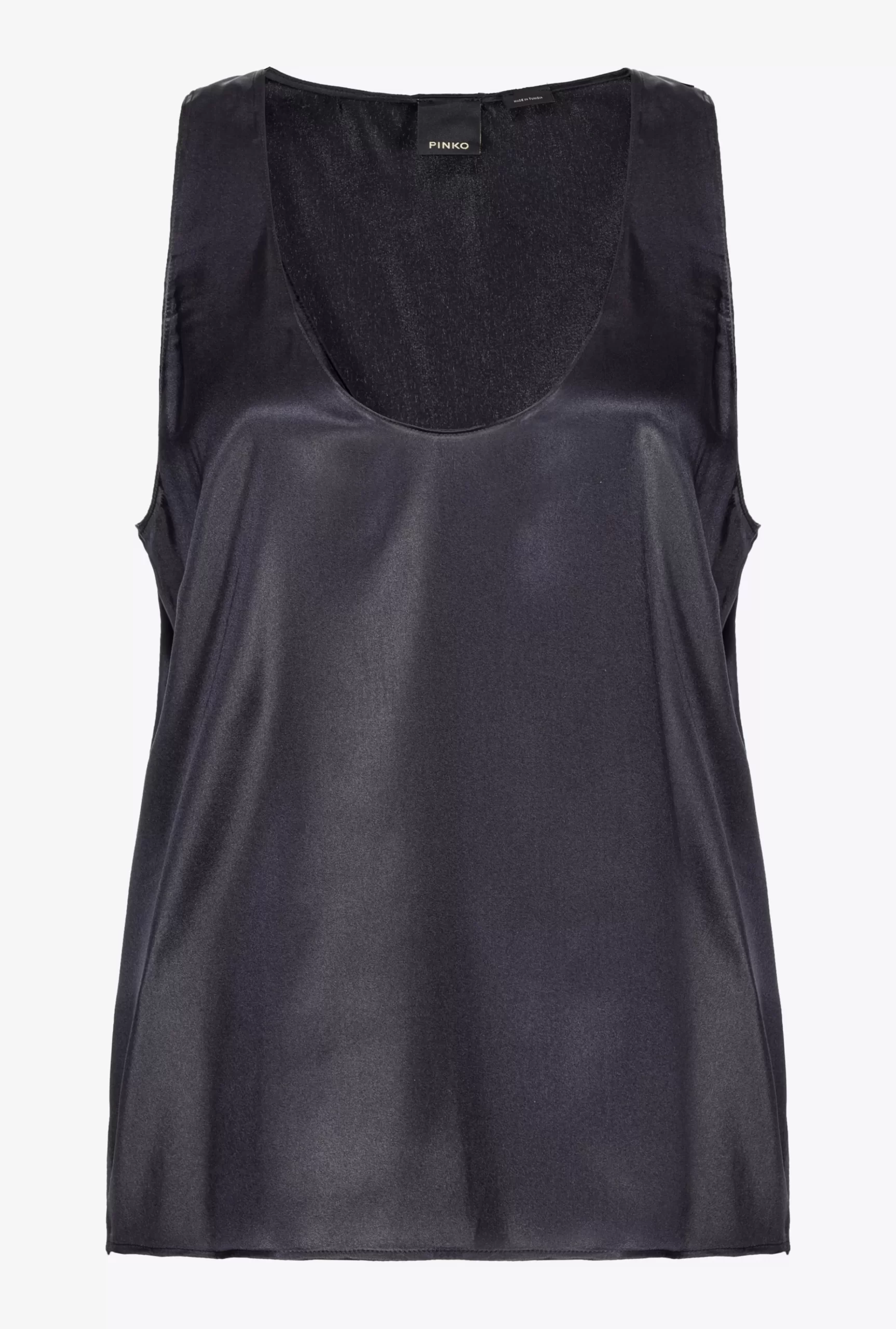 PINKO Sleeveless Stretch Satin Top Online