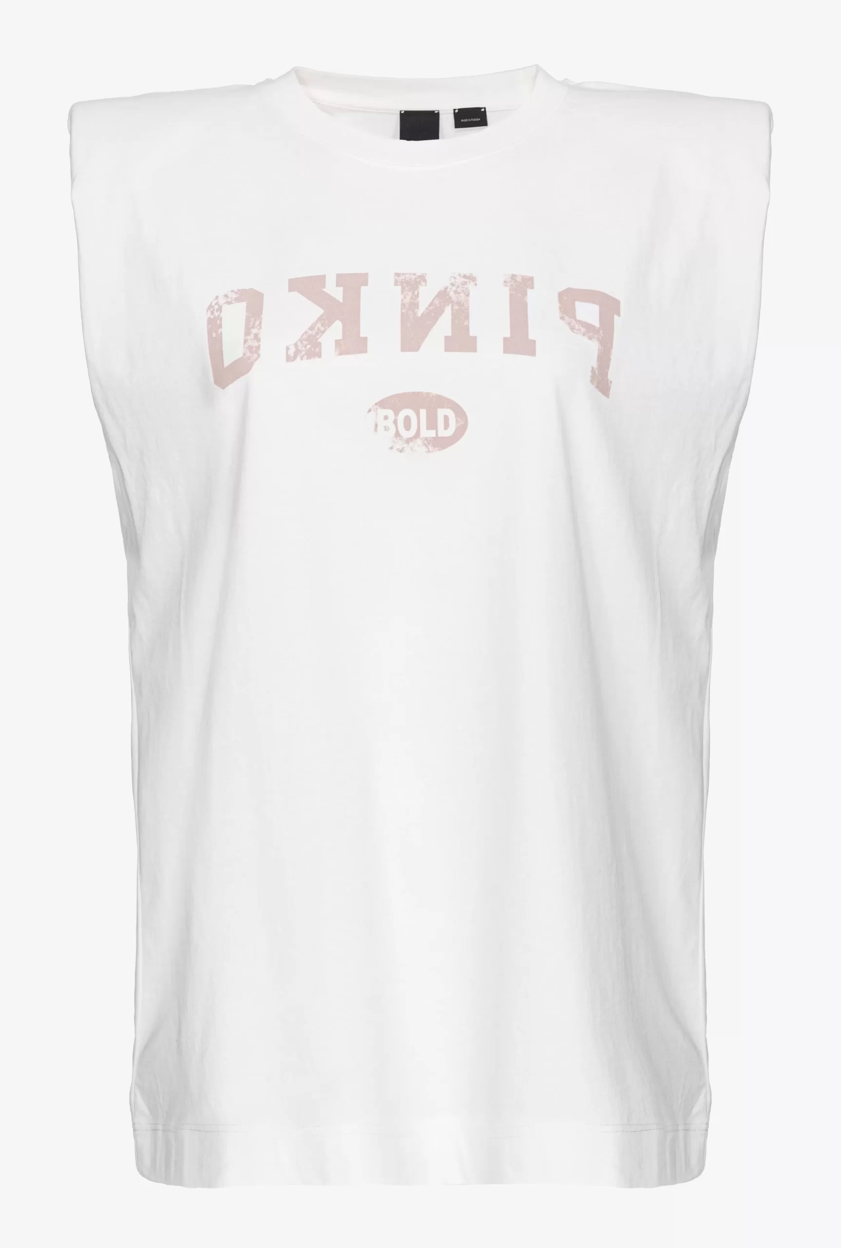 PINKO Sleeveless Top With Logo Print Online