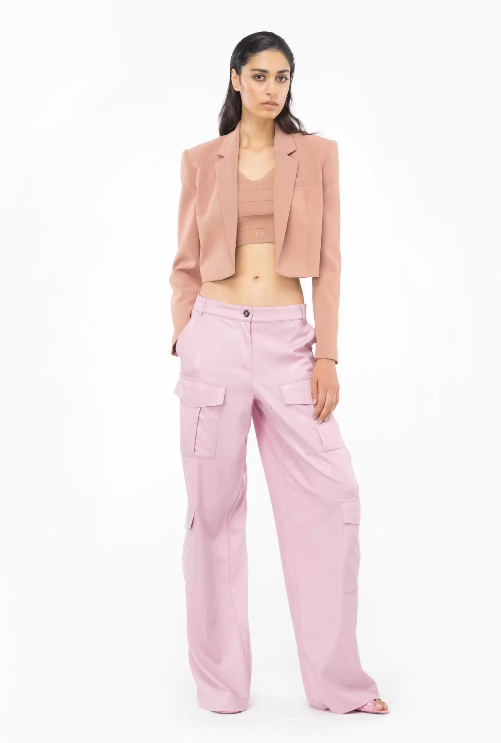 PINKO Stretch Crepe Spencer Jacket Discount