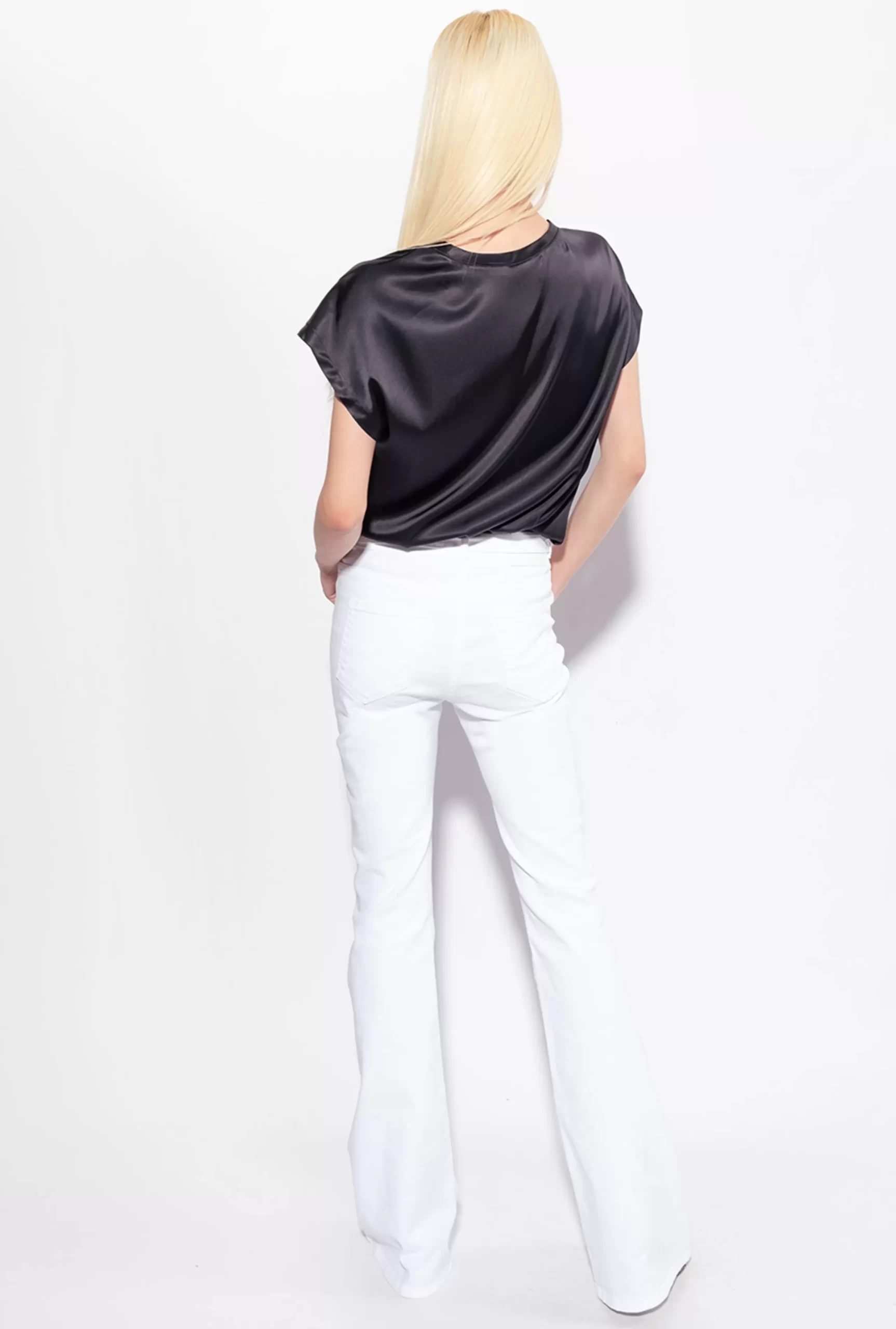 PINKO Stretch Satin Top Flash Sale