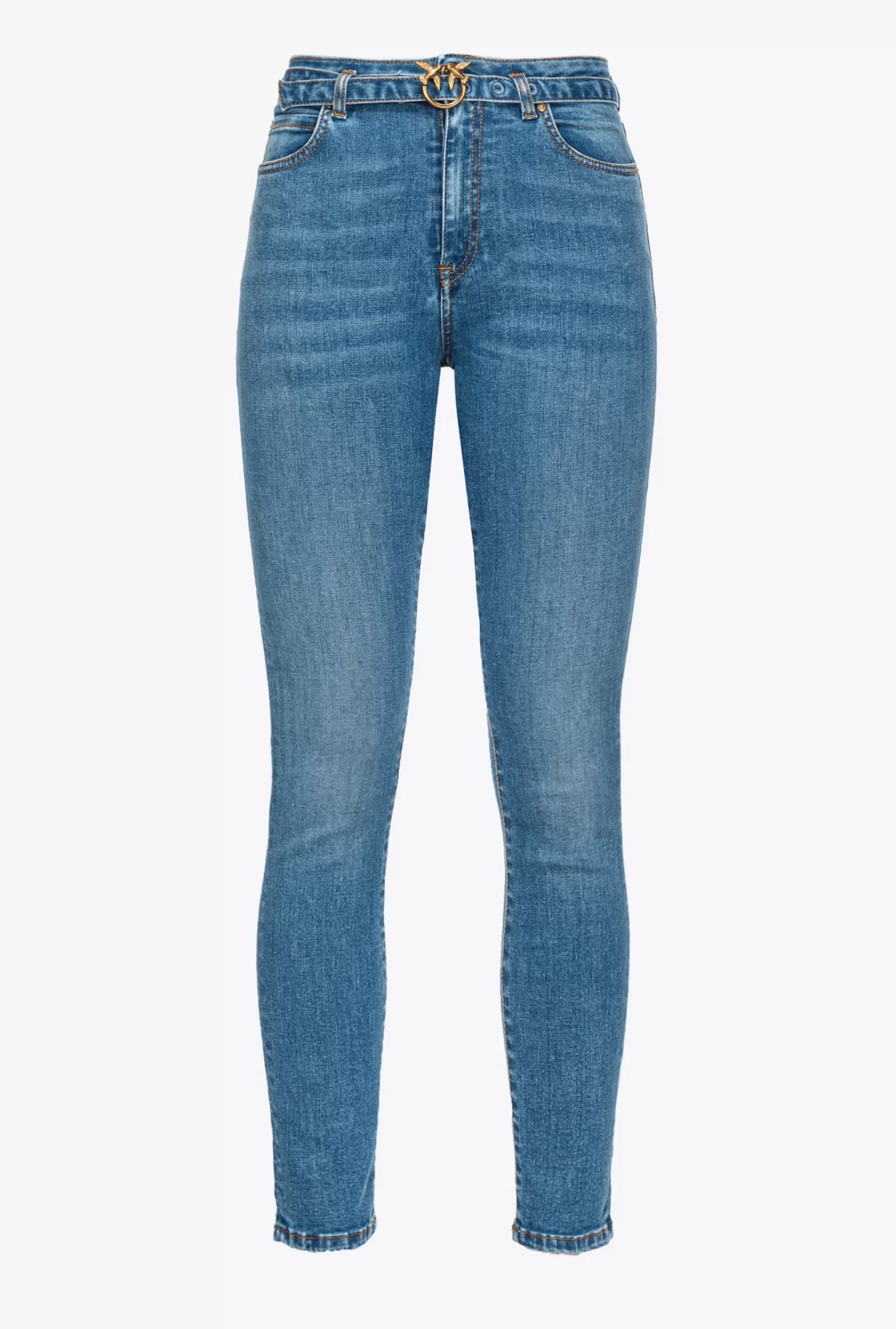 PINKO Stretch Skinny Jeans With Belt Best Sale