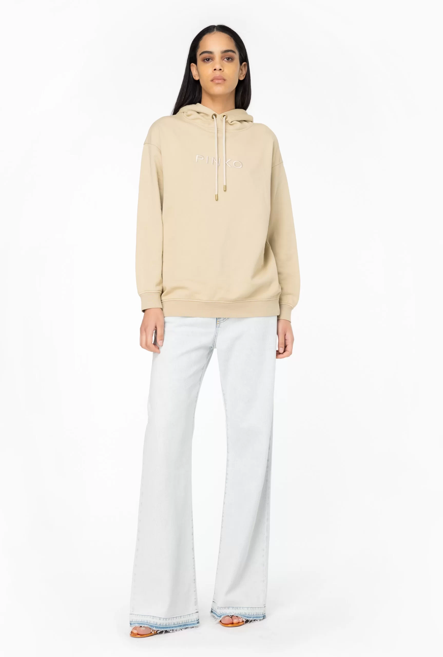 PINKO Sweatshirt With Embroidered Logo Clearance